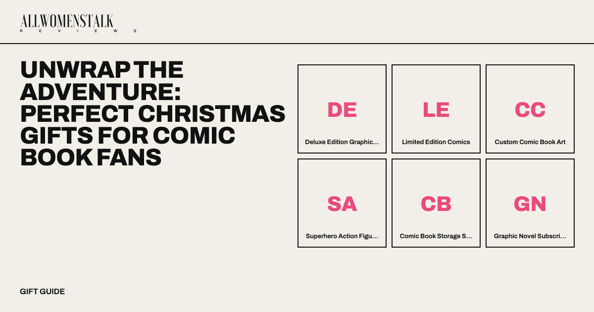 Unwrap the Adventure: Perfect Christmas Gifts for Comic Book Fans — 11 products