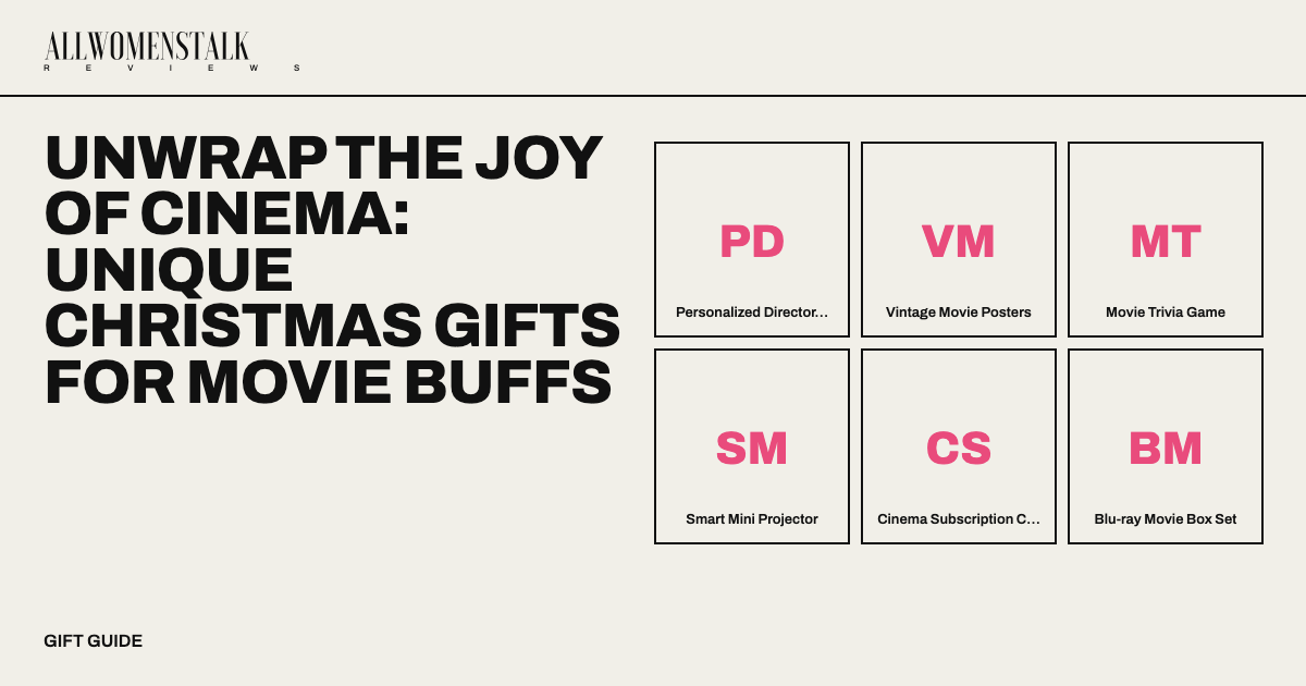 Unwrap the Joy of Cinema: Unique Christmas Gifts for Movie Buffs — 11 products