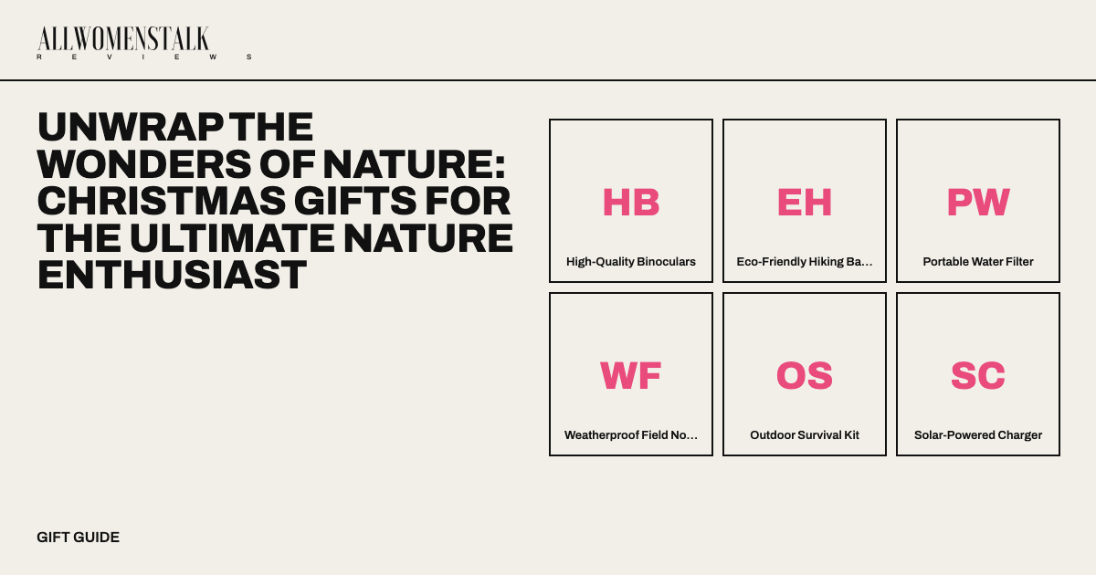 Unwrap the Wonders of Nature: Christmas Gifts for the Ultimate Nature Enthusiast — 11 products