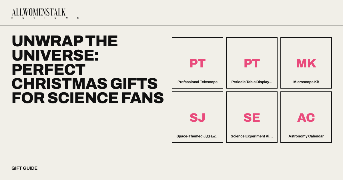 Unwrap the Universe: Perfect Christmas Gifts for Science Fans — 12 products