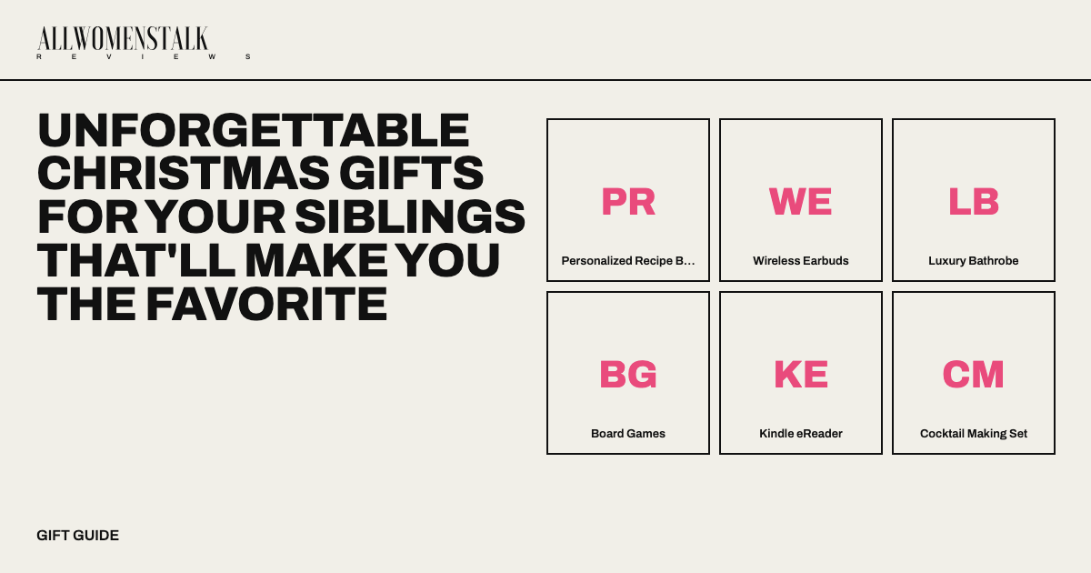 Unforgettable Christmas Gifts for Your Siblings That'll Make You the Favorite — 11 products