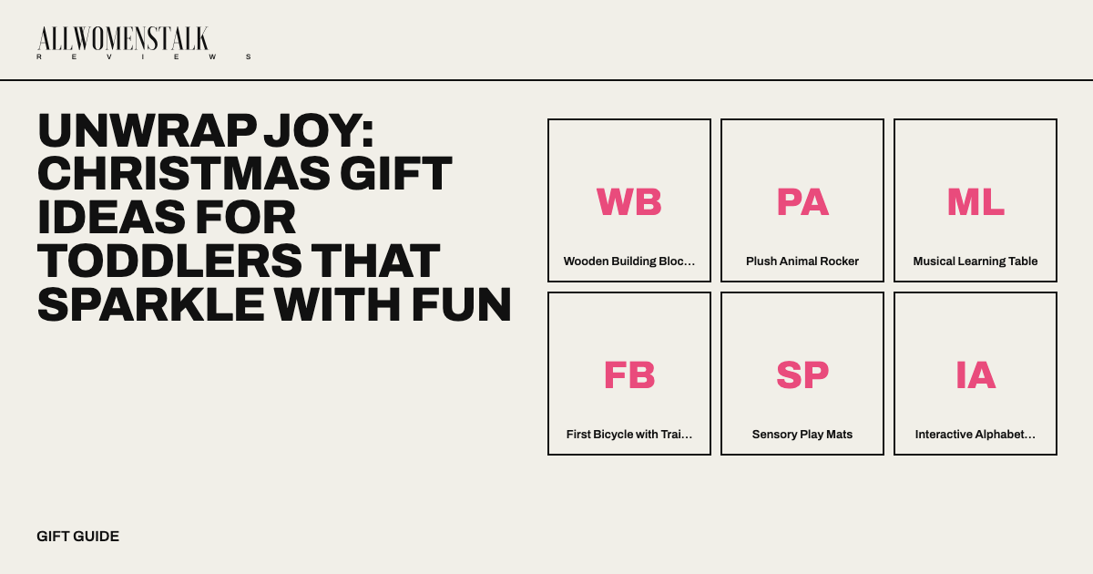 Unwrap Joy: Christmas Gift Ideas for Toddlers That Sparkle With Fun — 11 products