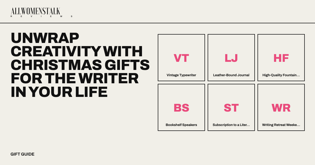 Unwrap Creativity with Christmas Gifts for the Writer in Your Life — 12 products