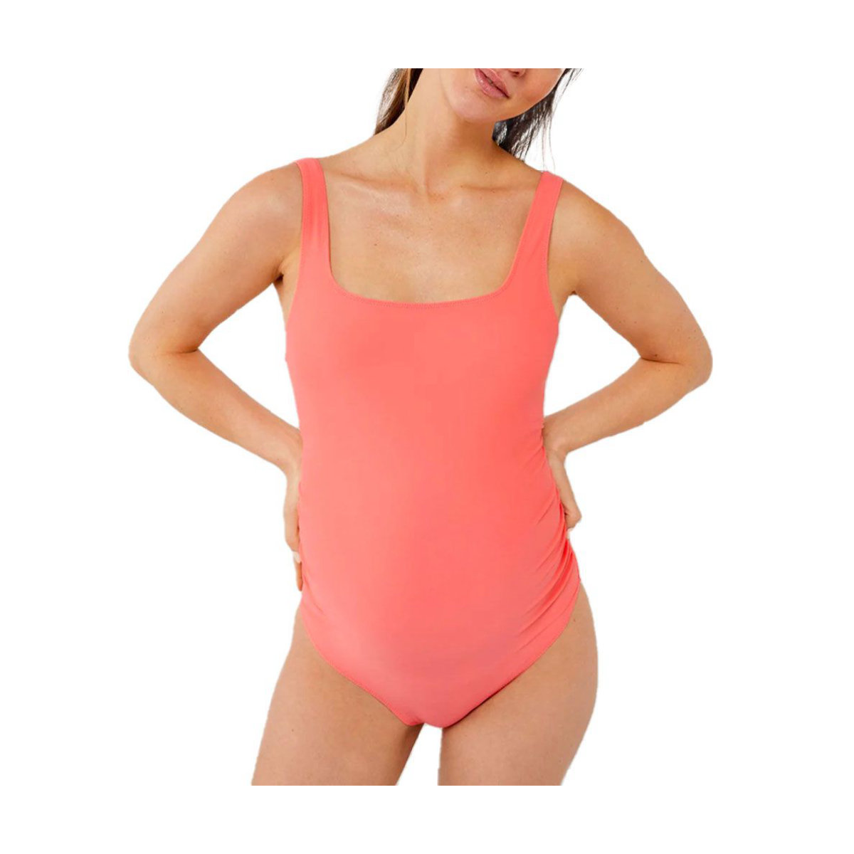A Pea in the Pod Square Neck Classic Maternity Swimsuit