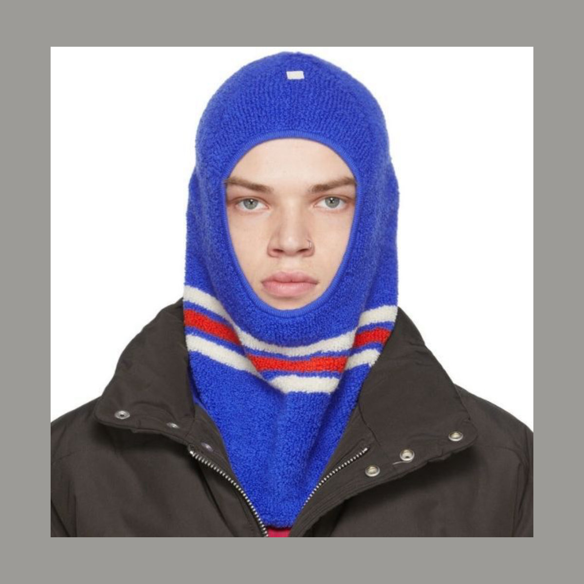 Acne Studios Blue Wool Balaclava