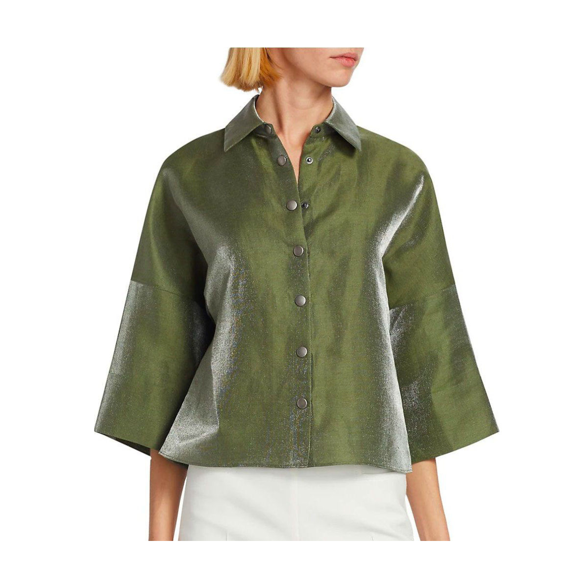 Akris Punto Linen-Blend Shirt