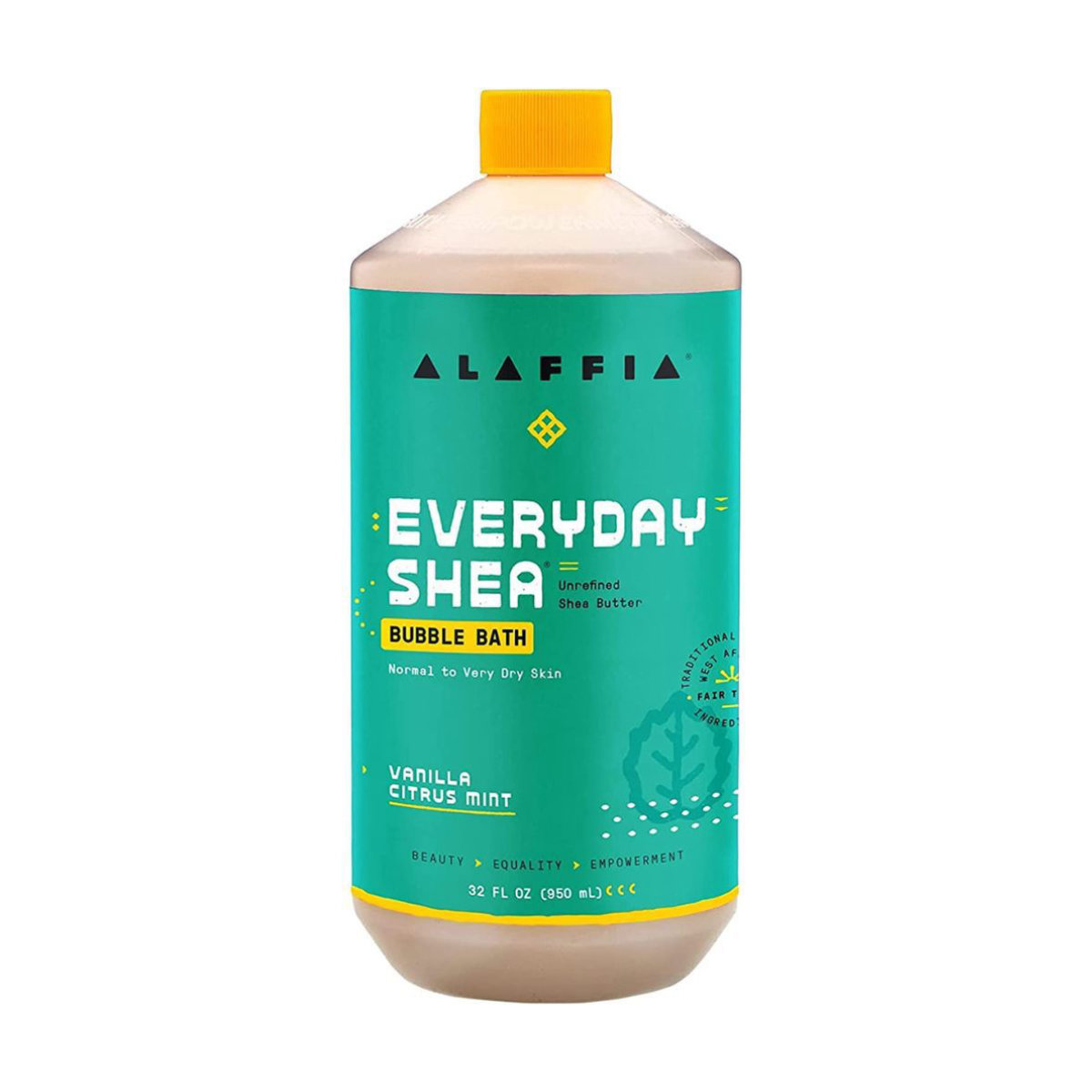 Alaffia Everyday Shea Bubble Bath Vanilla Citrus Mint