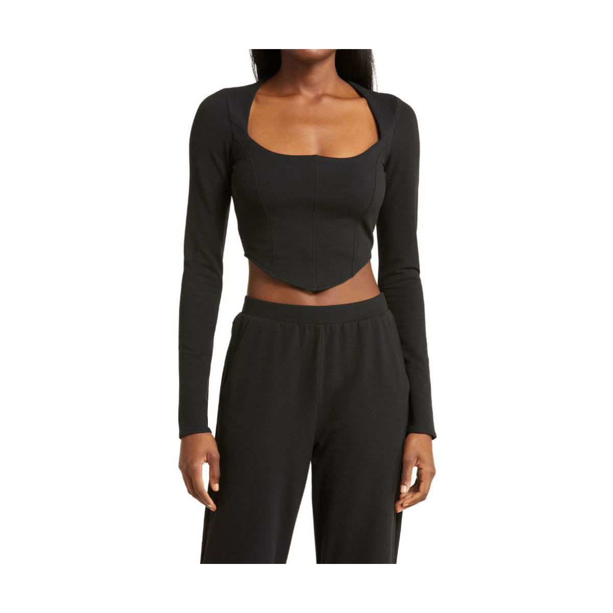 Alo Yoga Corset Detail T-Shirt