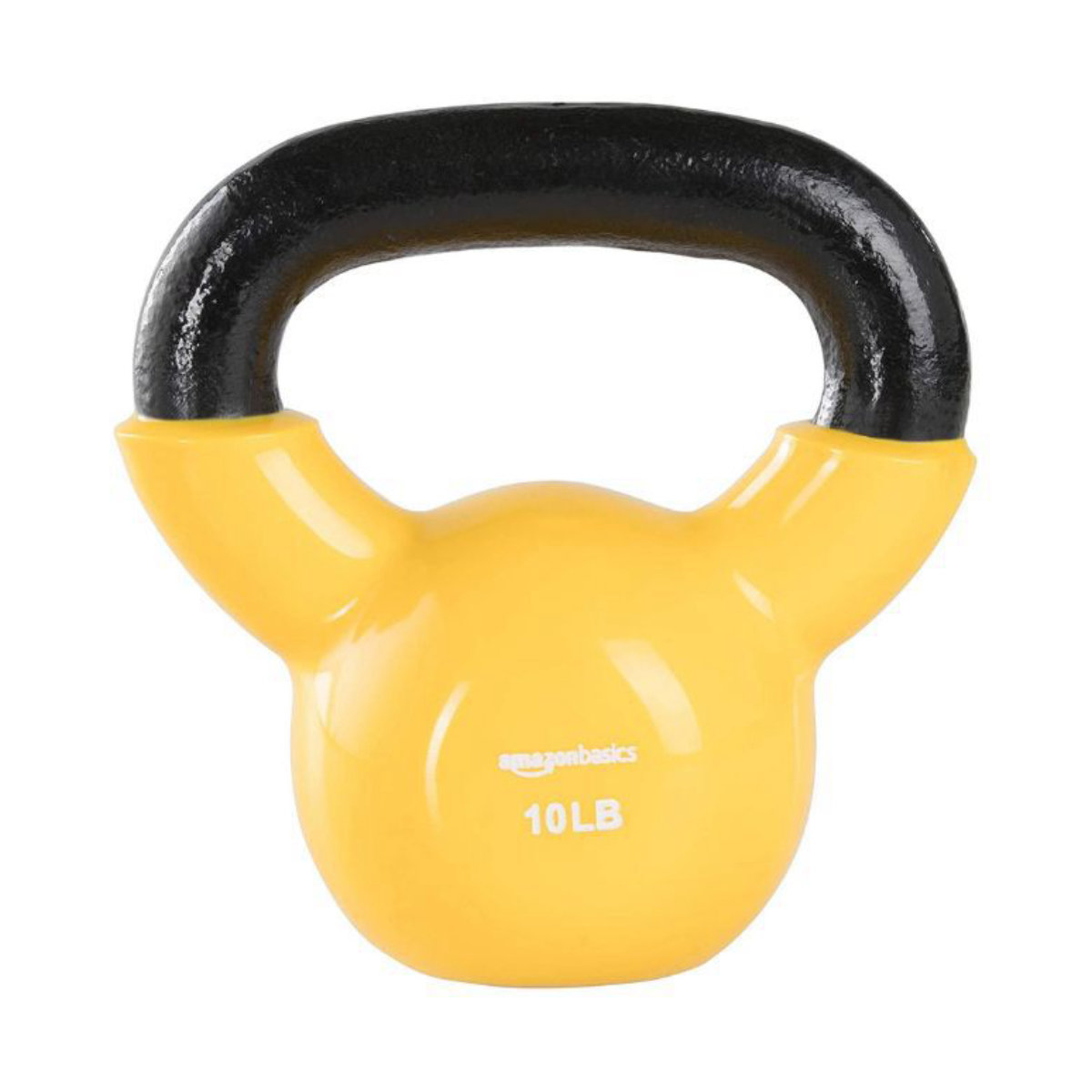 Amazon Basics Vinyl Coated Cast Iron Kettlebell