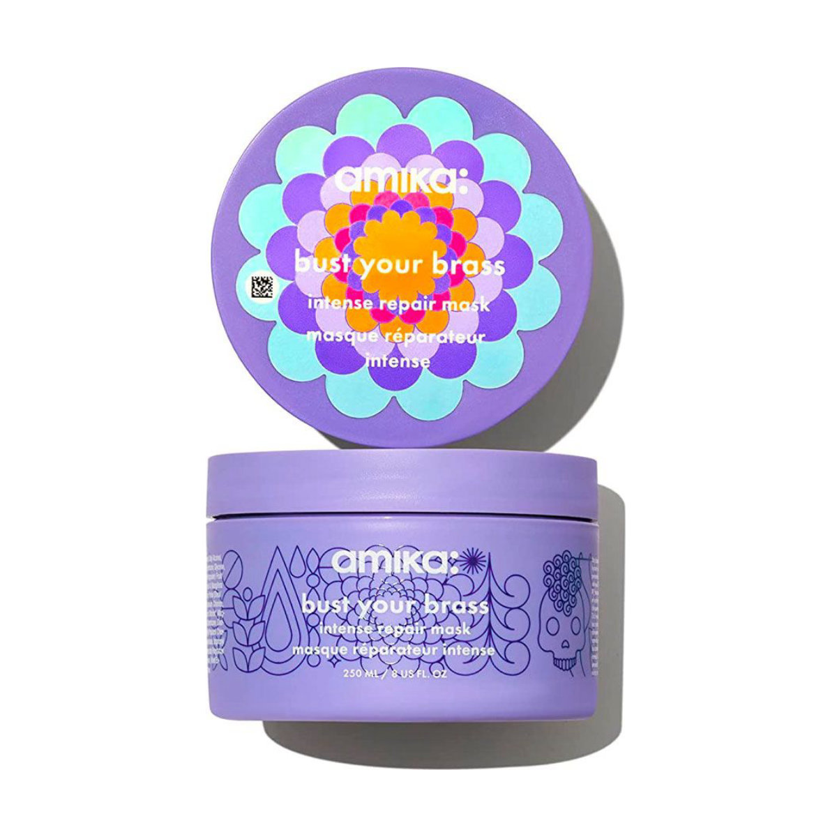 Amika Bust Your Brass Cool Blonde Purple Intense Repair Hair Mask