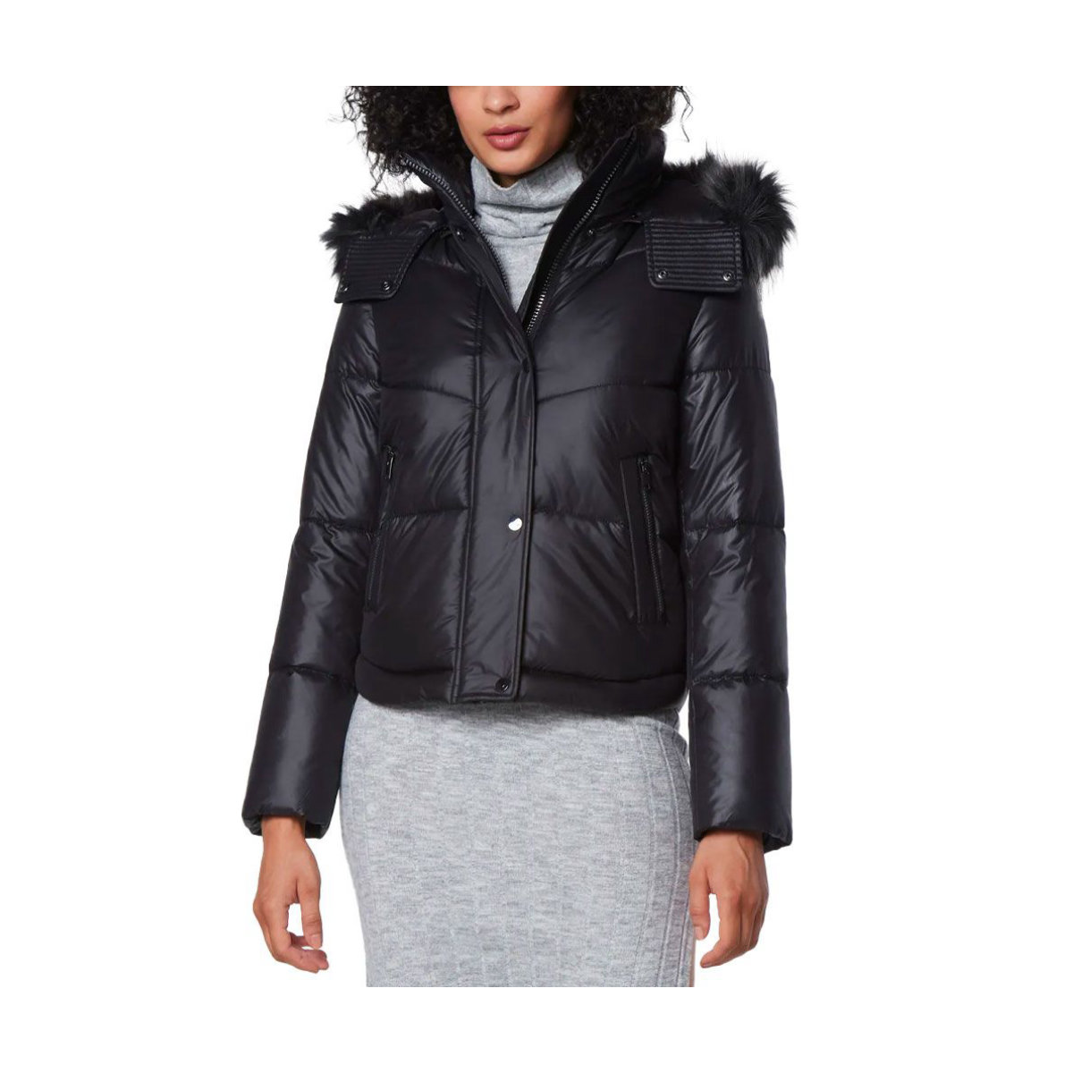 Andrew Marc Minna Cropped Quilted Puffer
