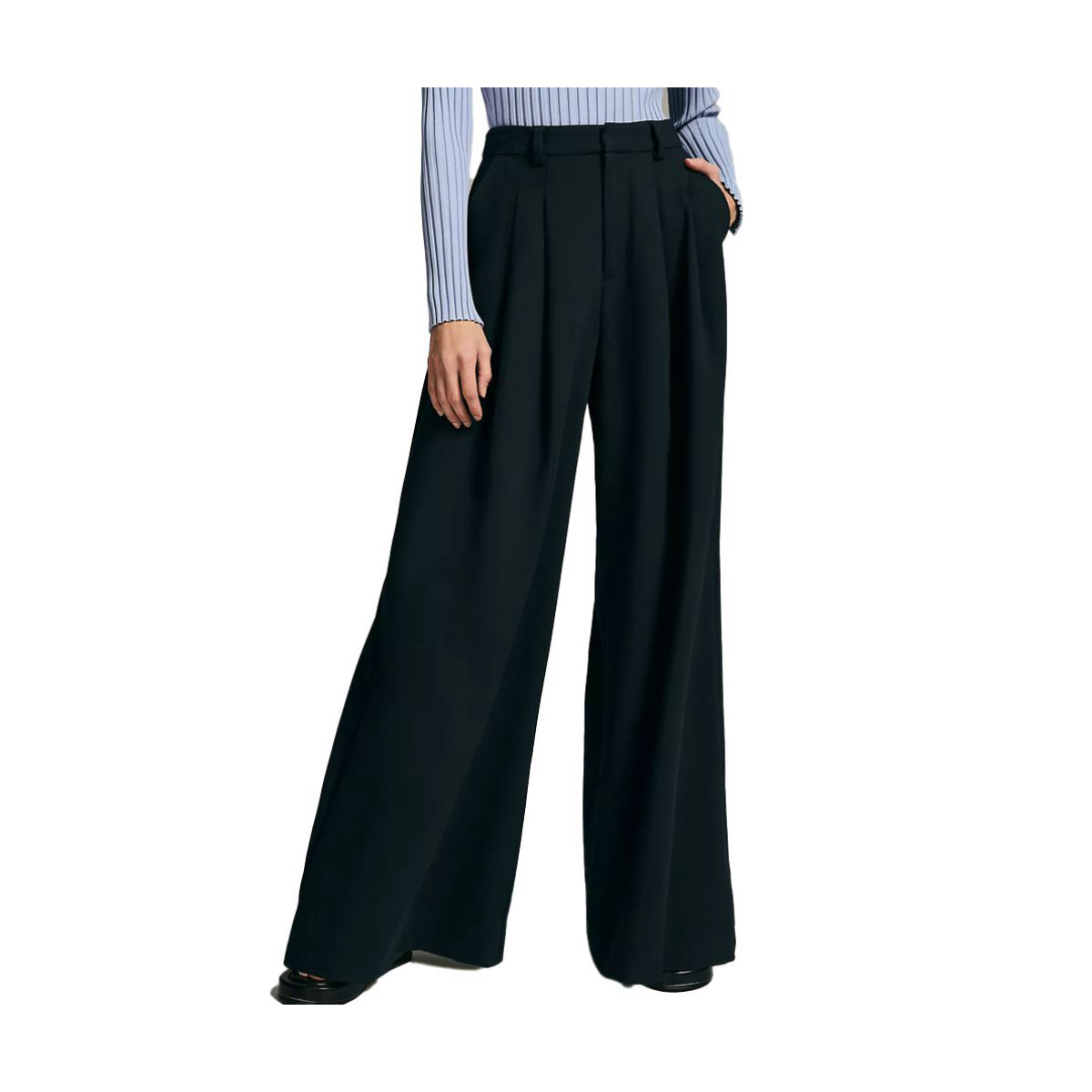 Anthropologie Maeve The Avery Pleated Wide-Leg Trousers