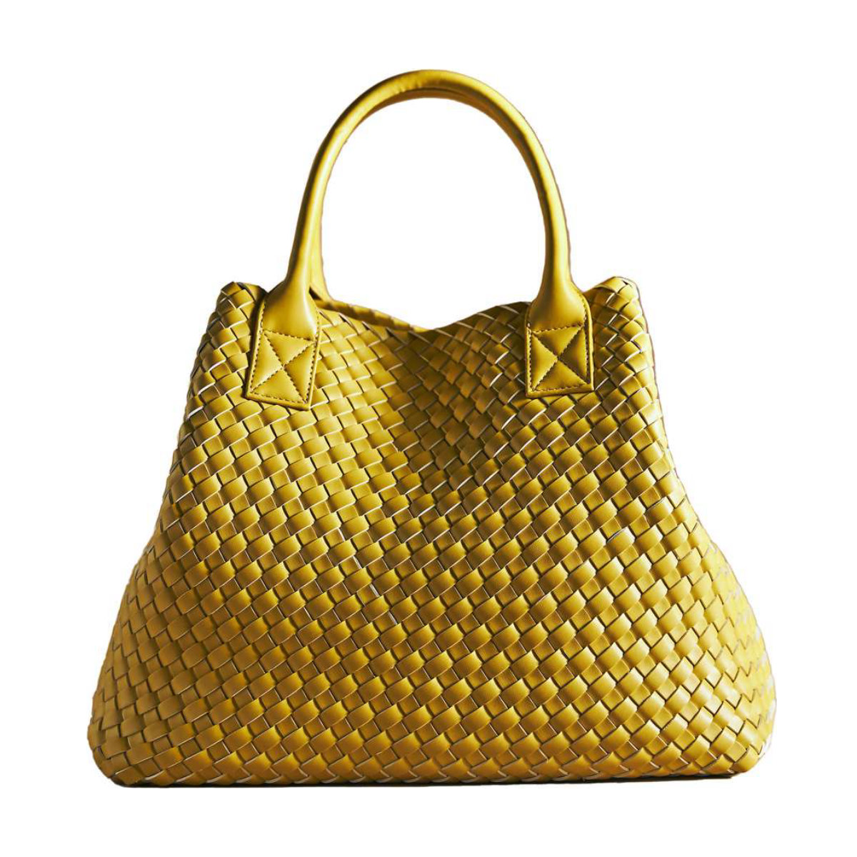 Anthropologie Woven Faux Leather Tote