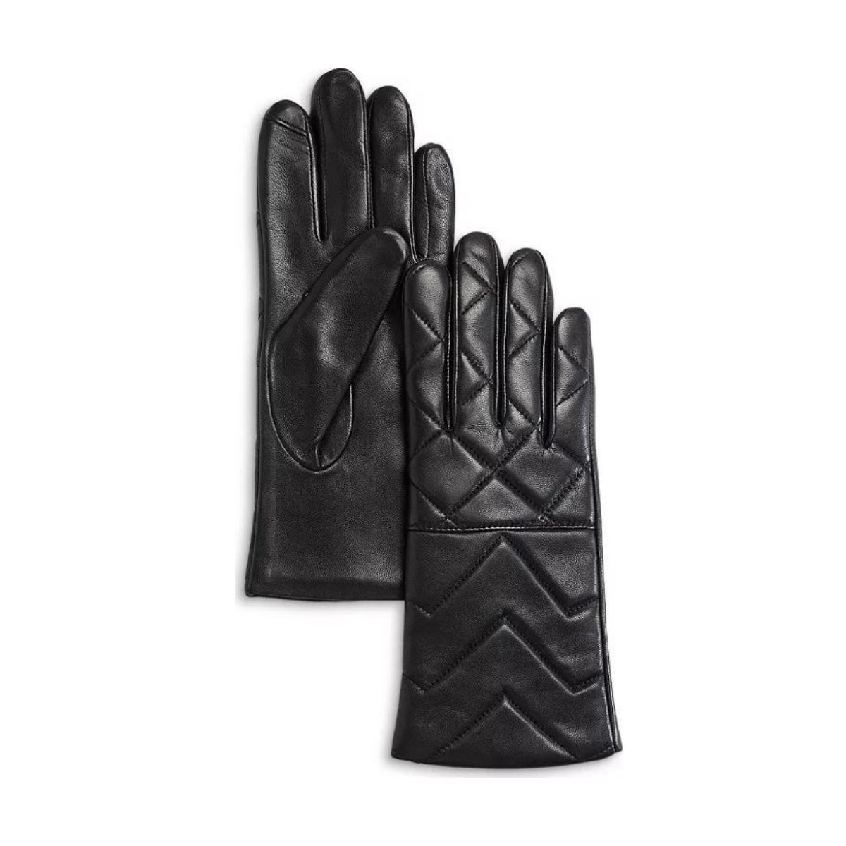 AQUA Quilted Leather Tech Gloves