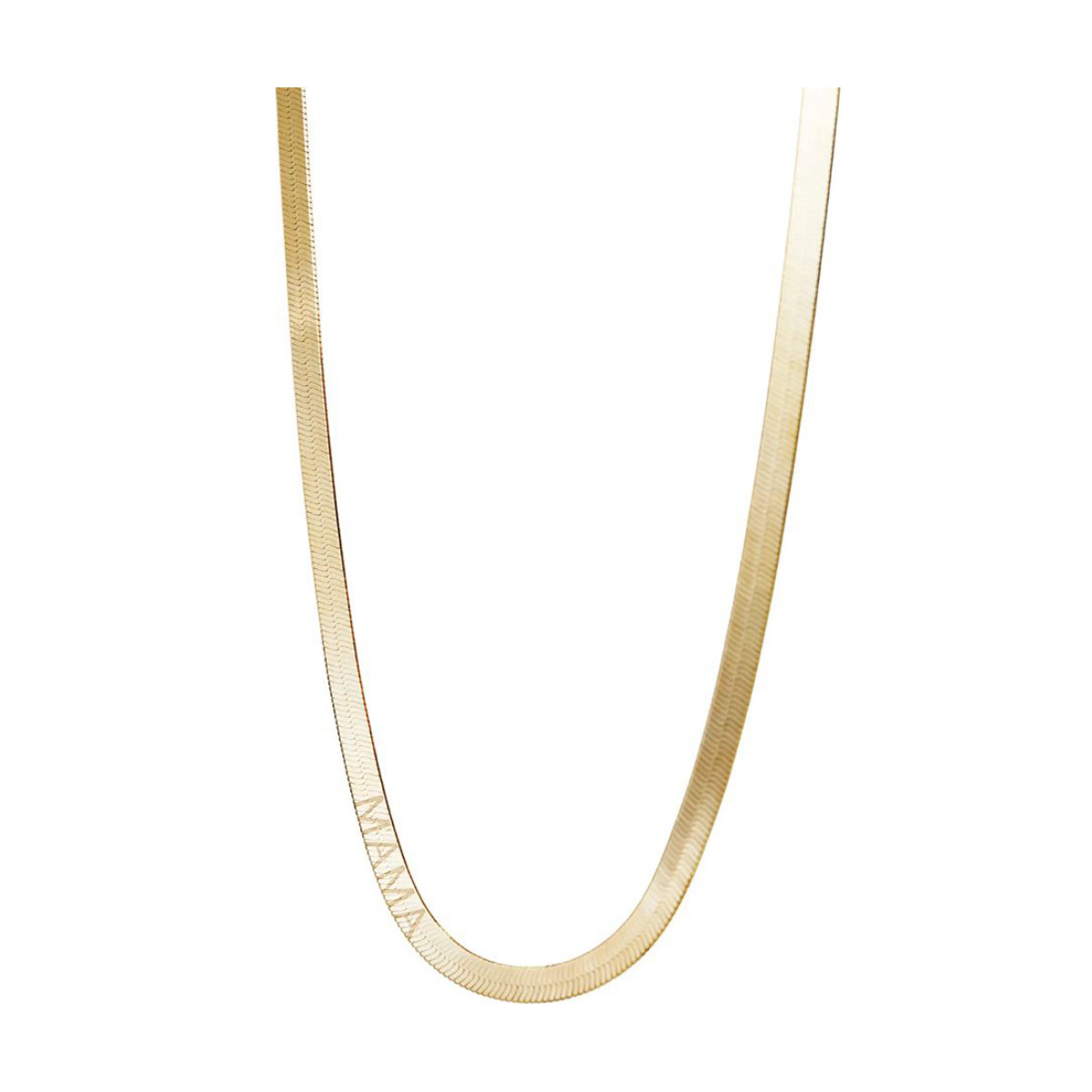 Argento Vivo Sterling Silver Mama Herringbone Chain Necklace