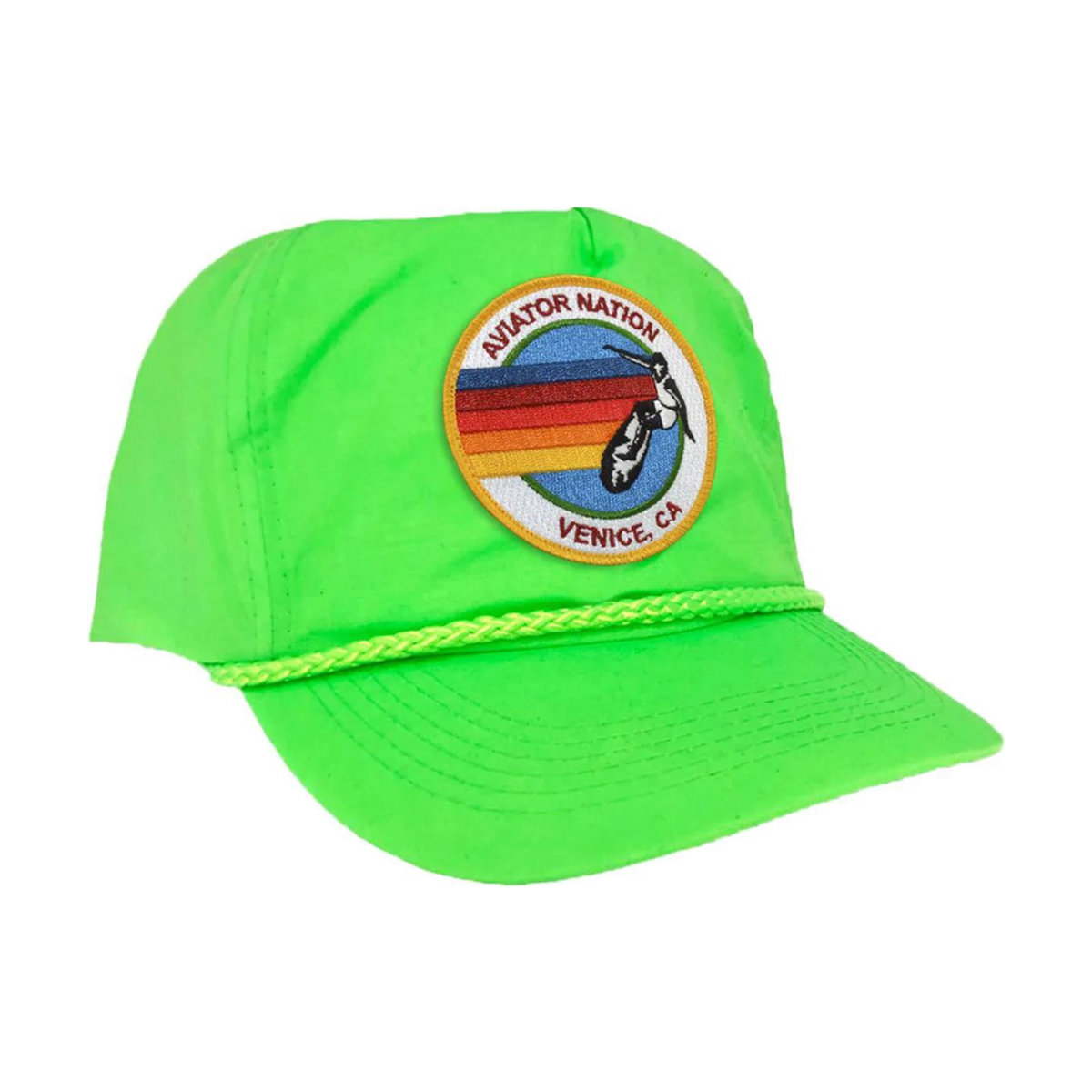 Aviator Nation Signature Venice Vintage Nylon Trucker Hat