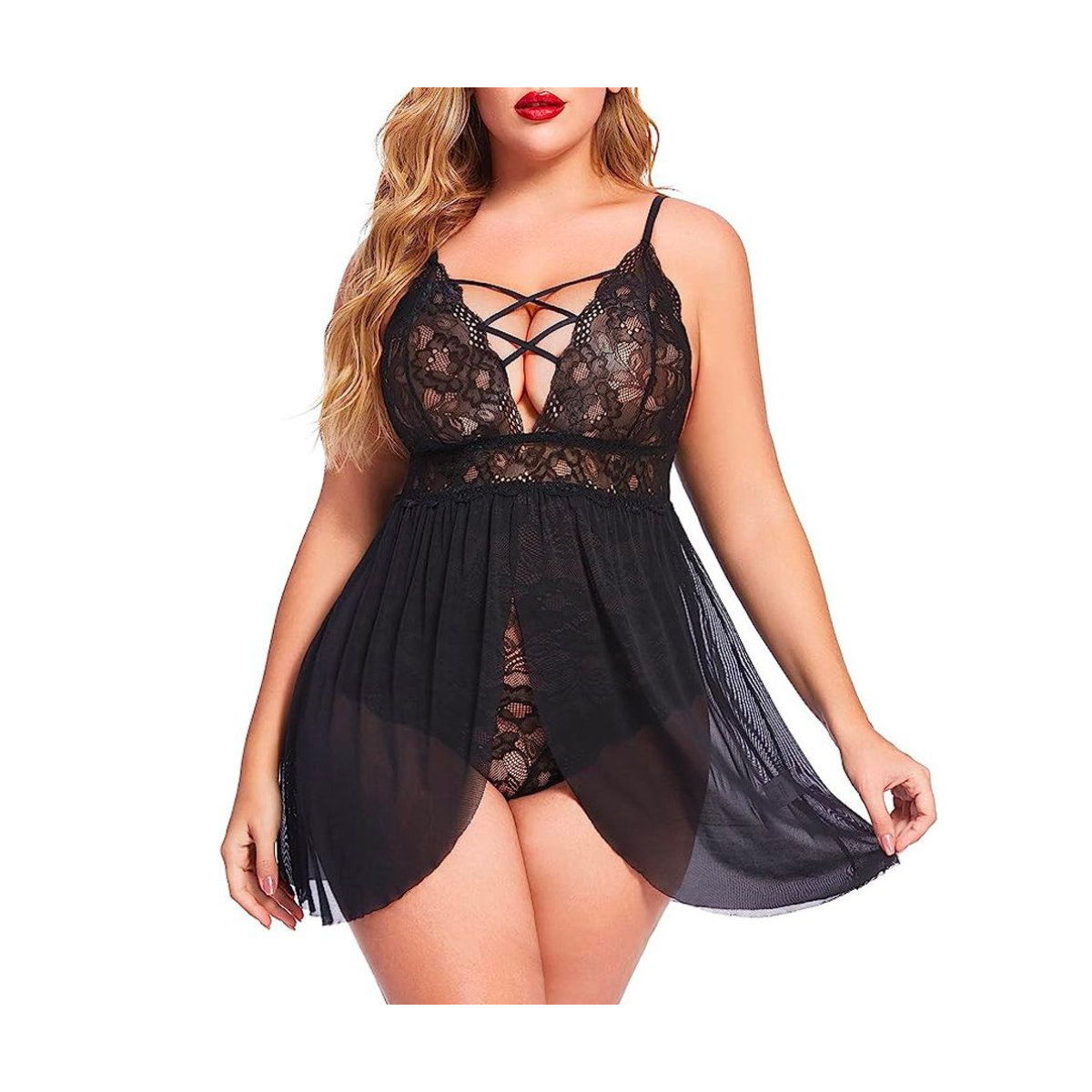 Avidlove Plus-Size Babydoll