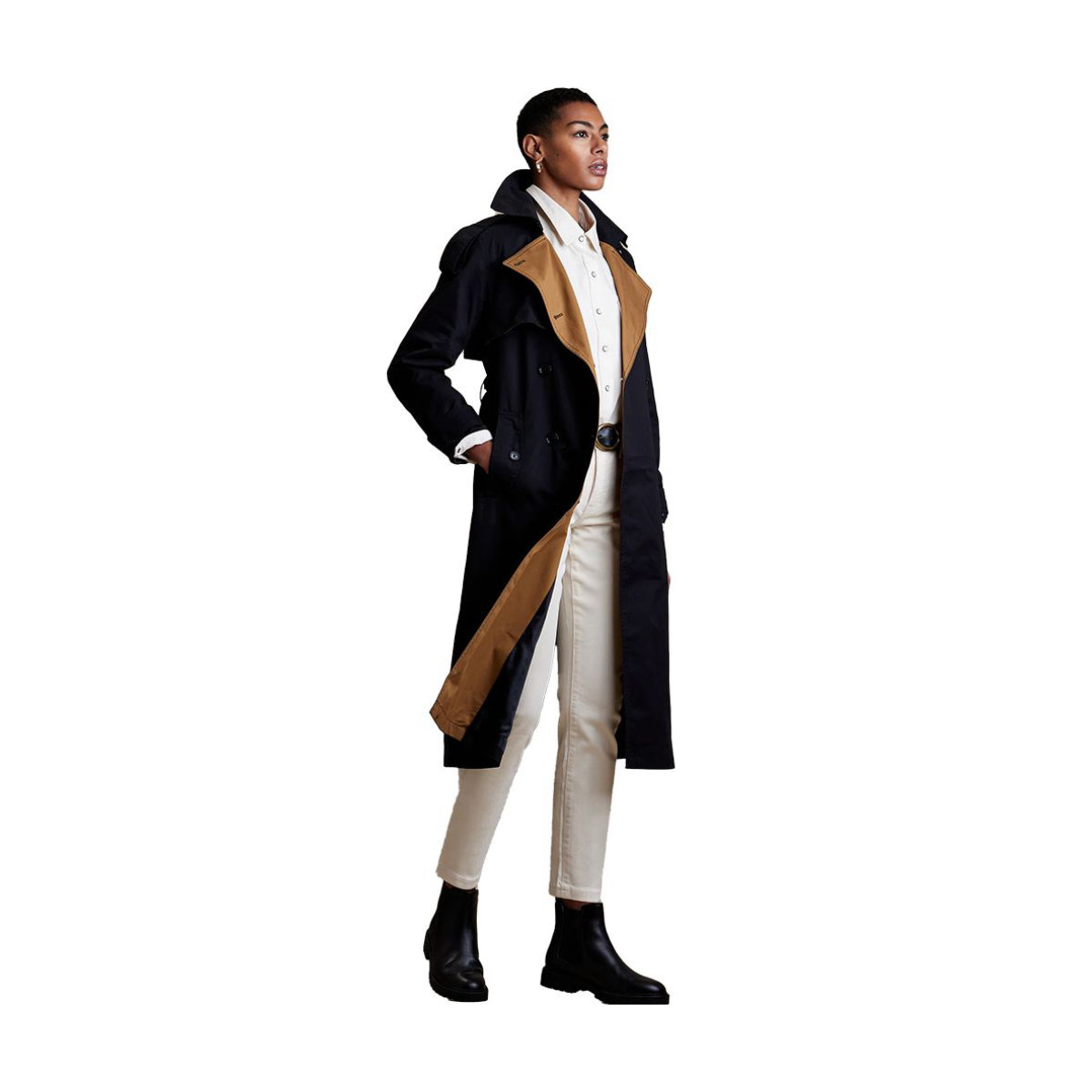 Banana Republic Contrast Twill Trench
