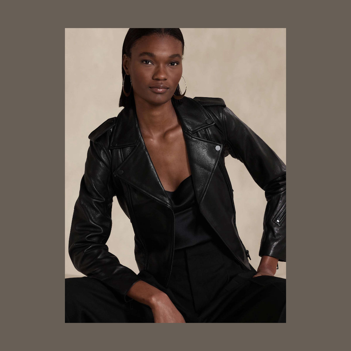 Banana Republic Essential Leather Jacket