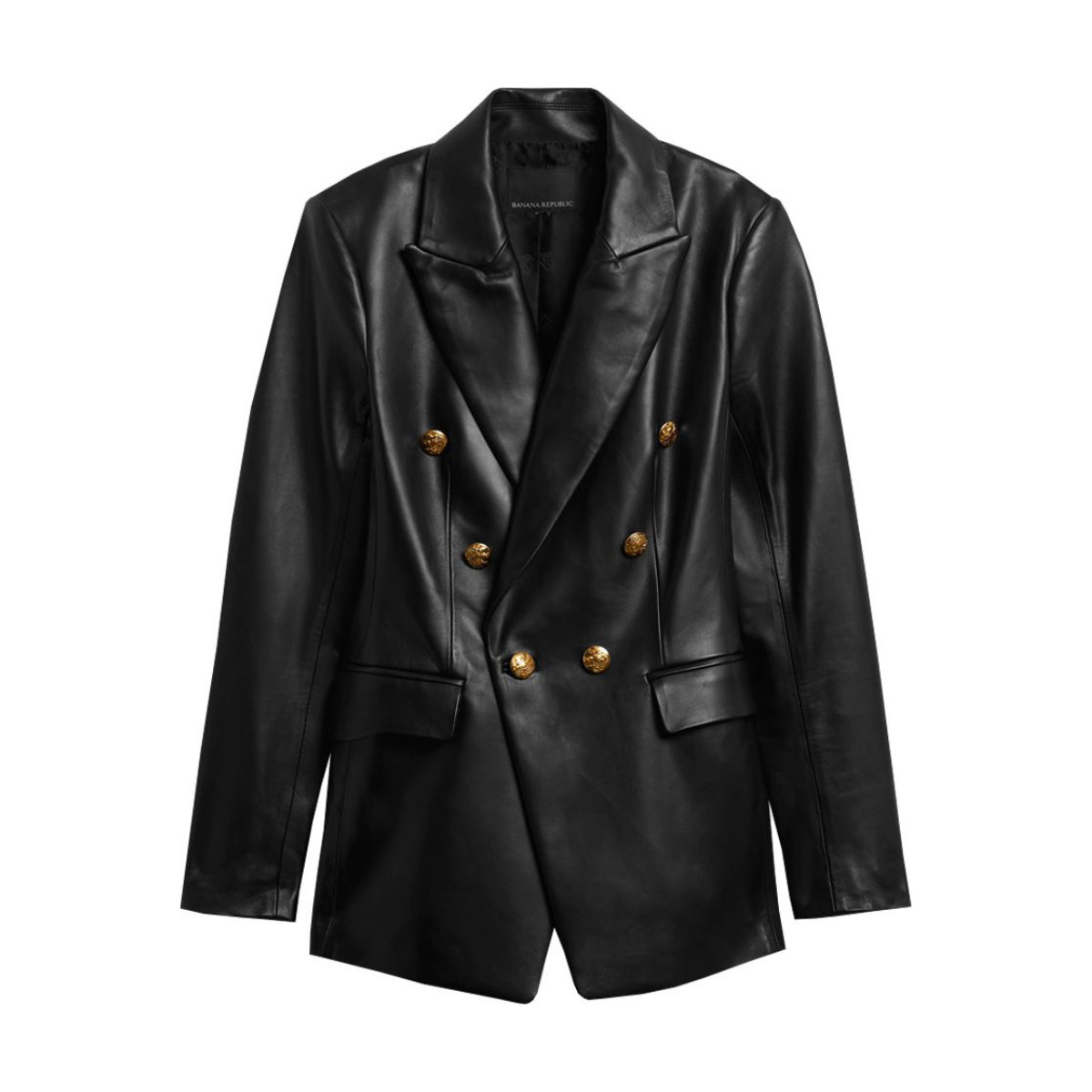 Banana Republic Leather Captain’s Blazer