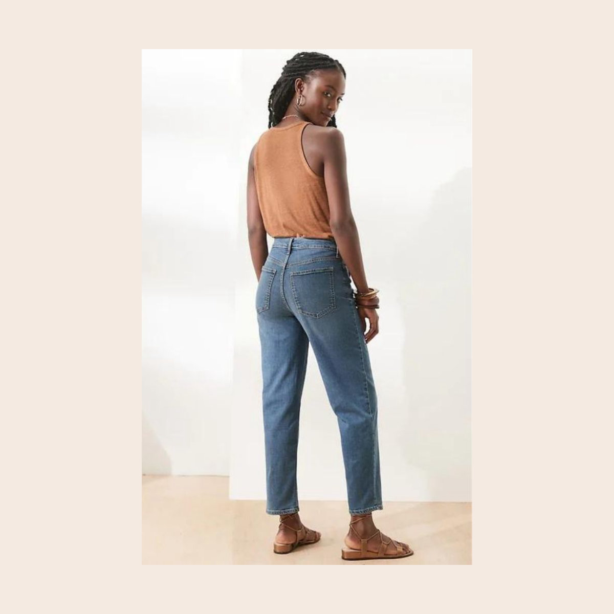 Banana Republic Petite High Rise Straight Jean