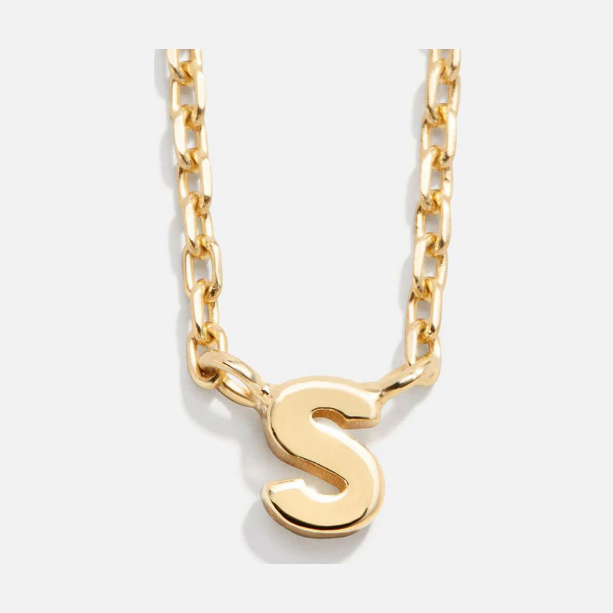 Baublebar 18K Gold Mini Initial Necklace
