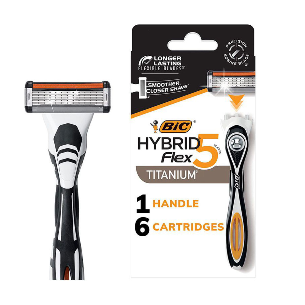 BIC Flex 5 Hybrid Men's 5-Blade Disposable Razor