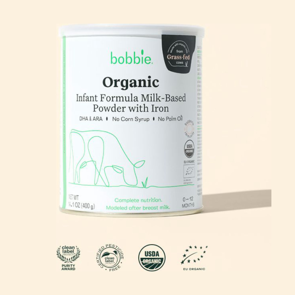 Bobbie Organic Infant Formula Milk-Based Powder with Iron