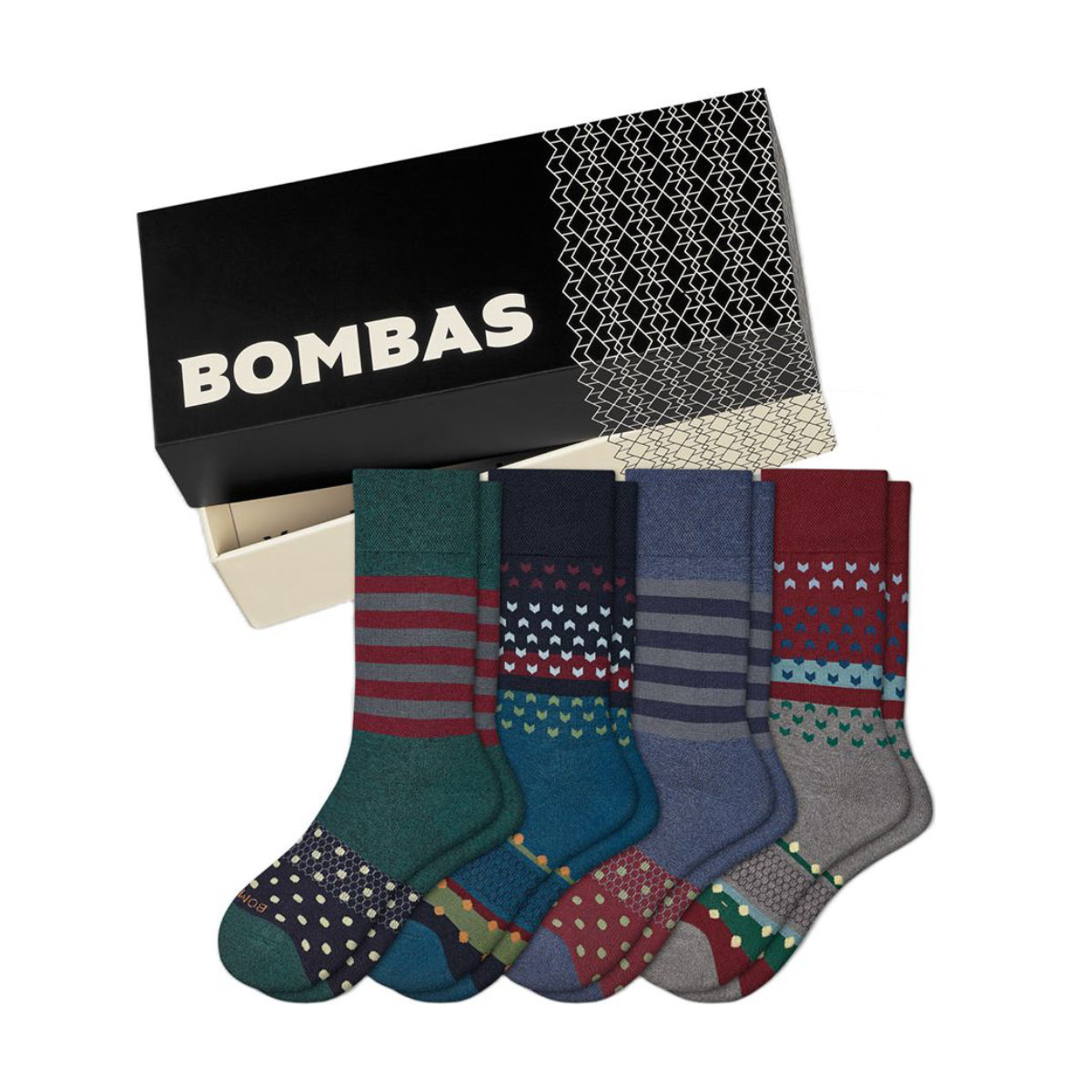 Bombas Dress Calf Sock 4-Pack Gift Box