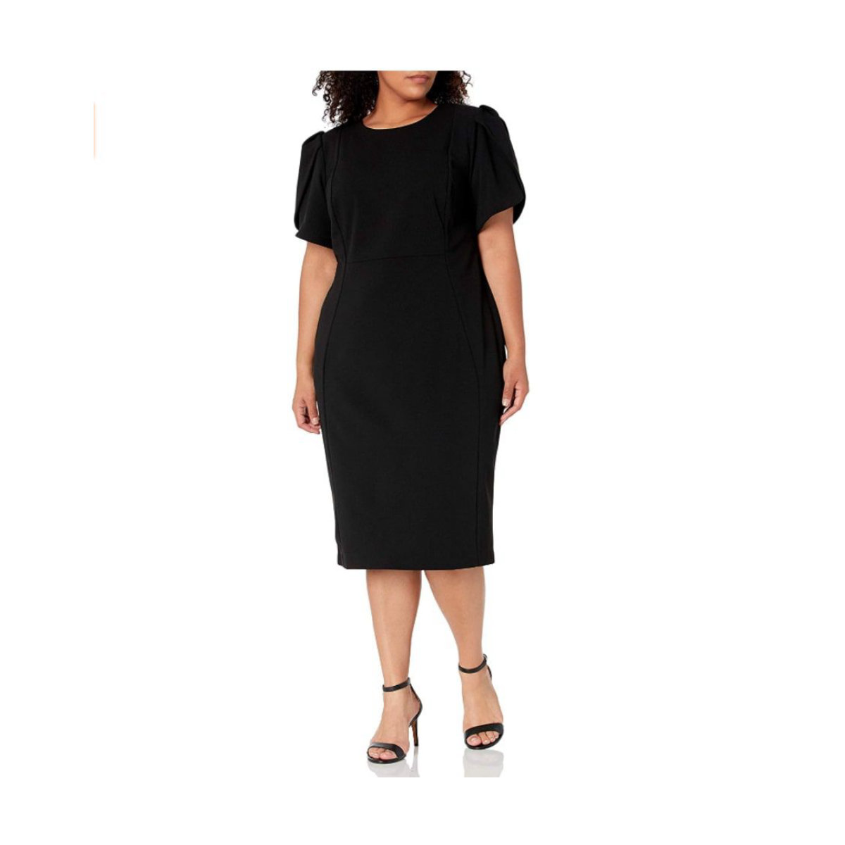 Calvin Klein Tulip Sleeved Sheath Dress
