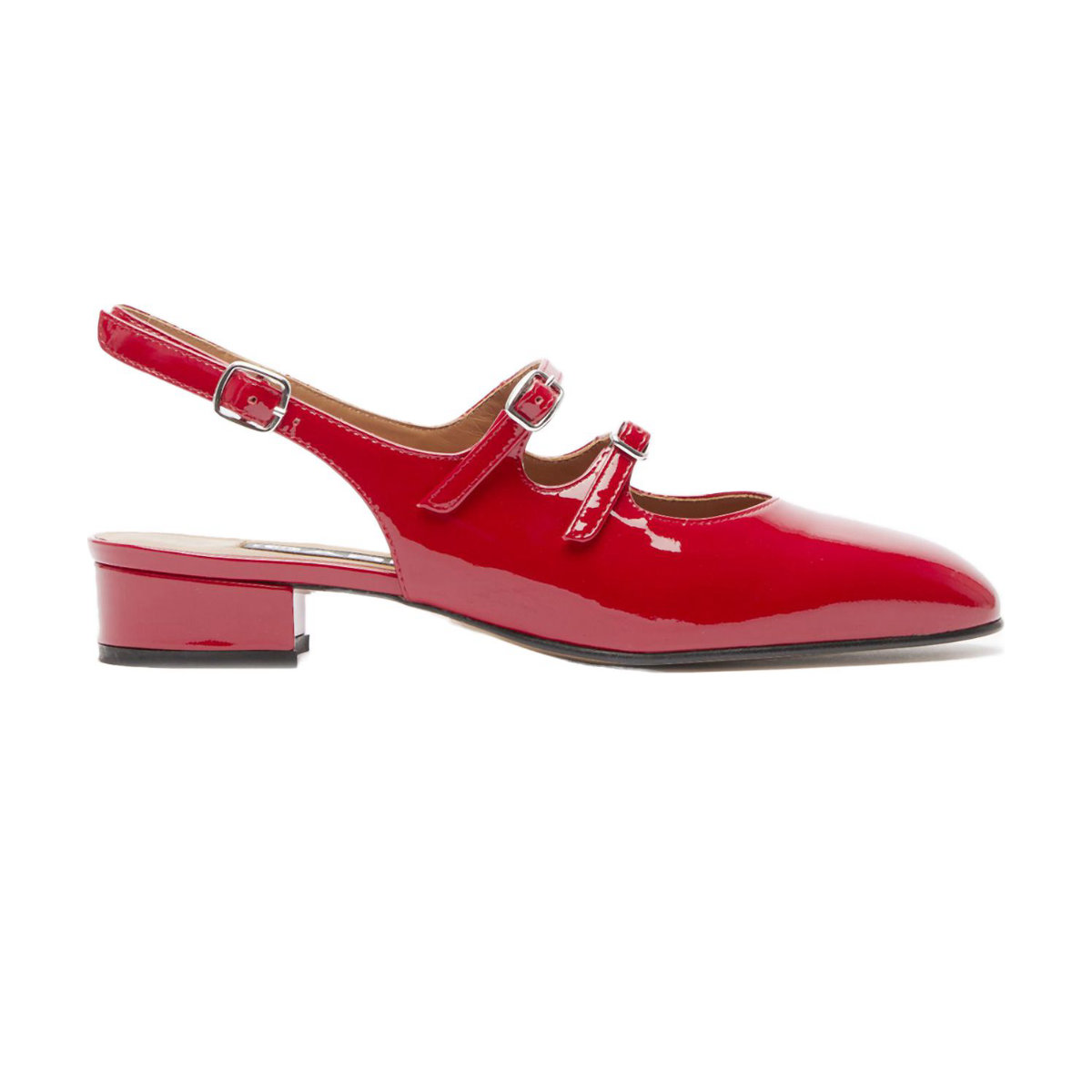 Carel Peche Red Patent Leather Mary Janes