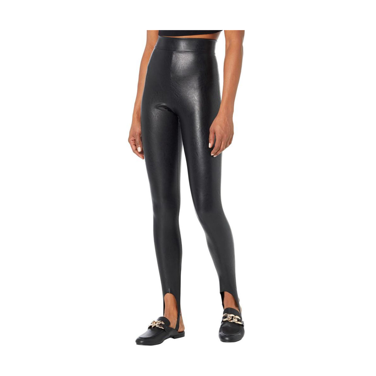 Commando Faux Leather Stirrup Leggings