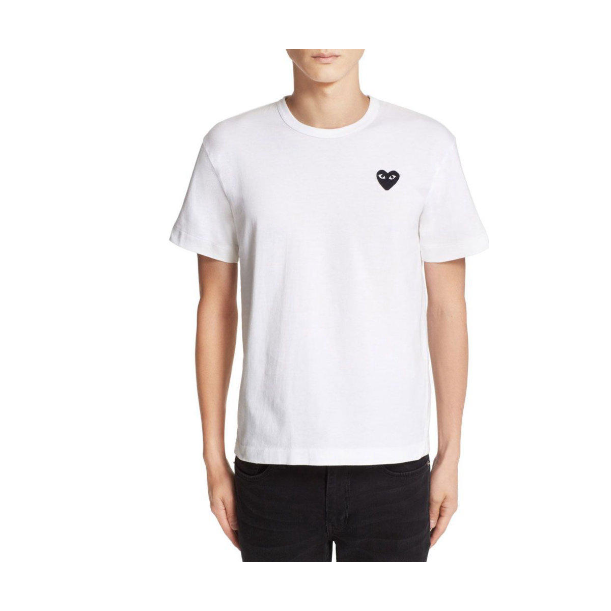 Comme Des Garçons Play Logo Slim Fit Graphic T-Shirt