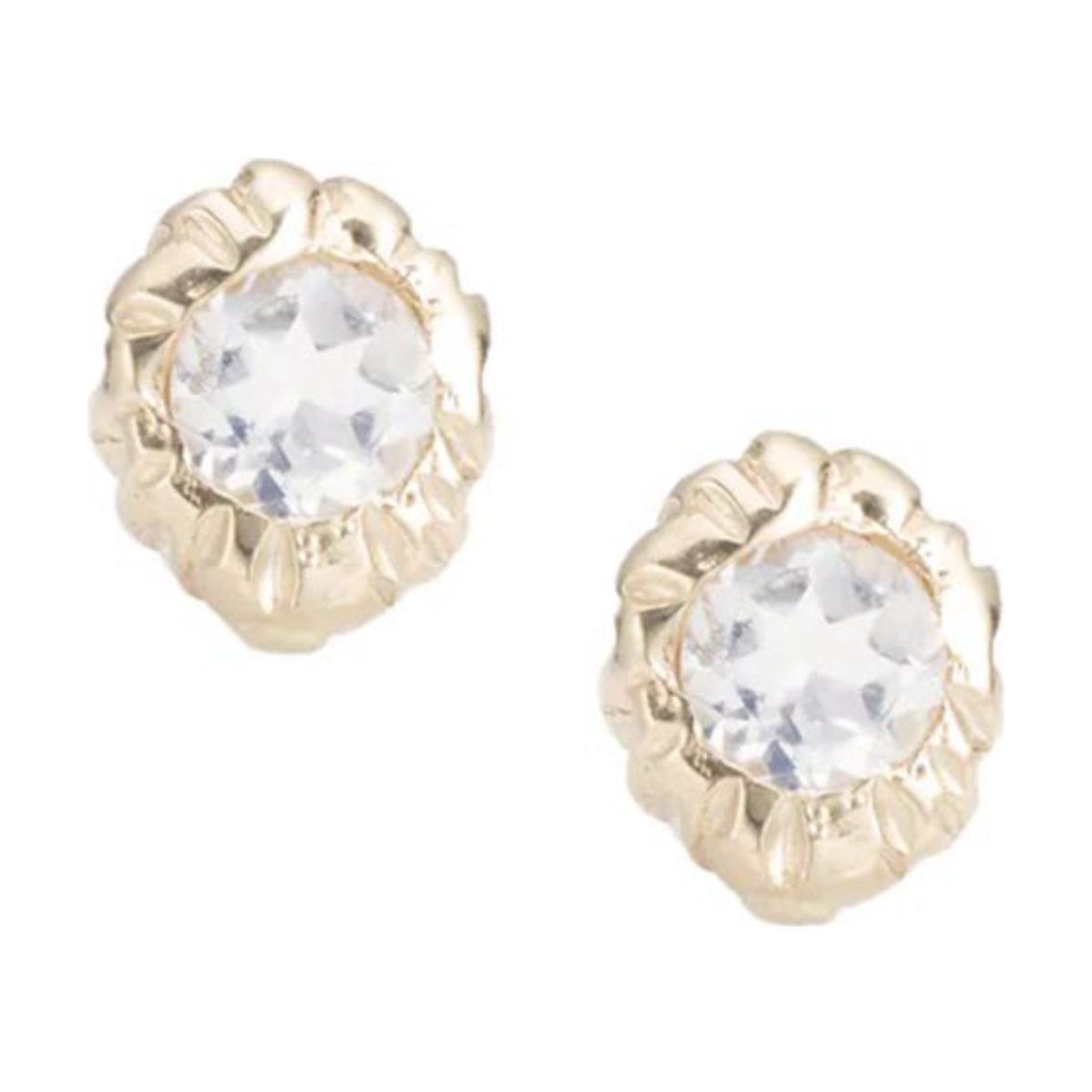 Communion by Joy Inner Light White Diamond Studs