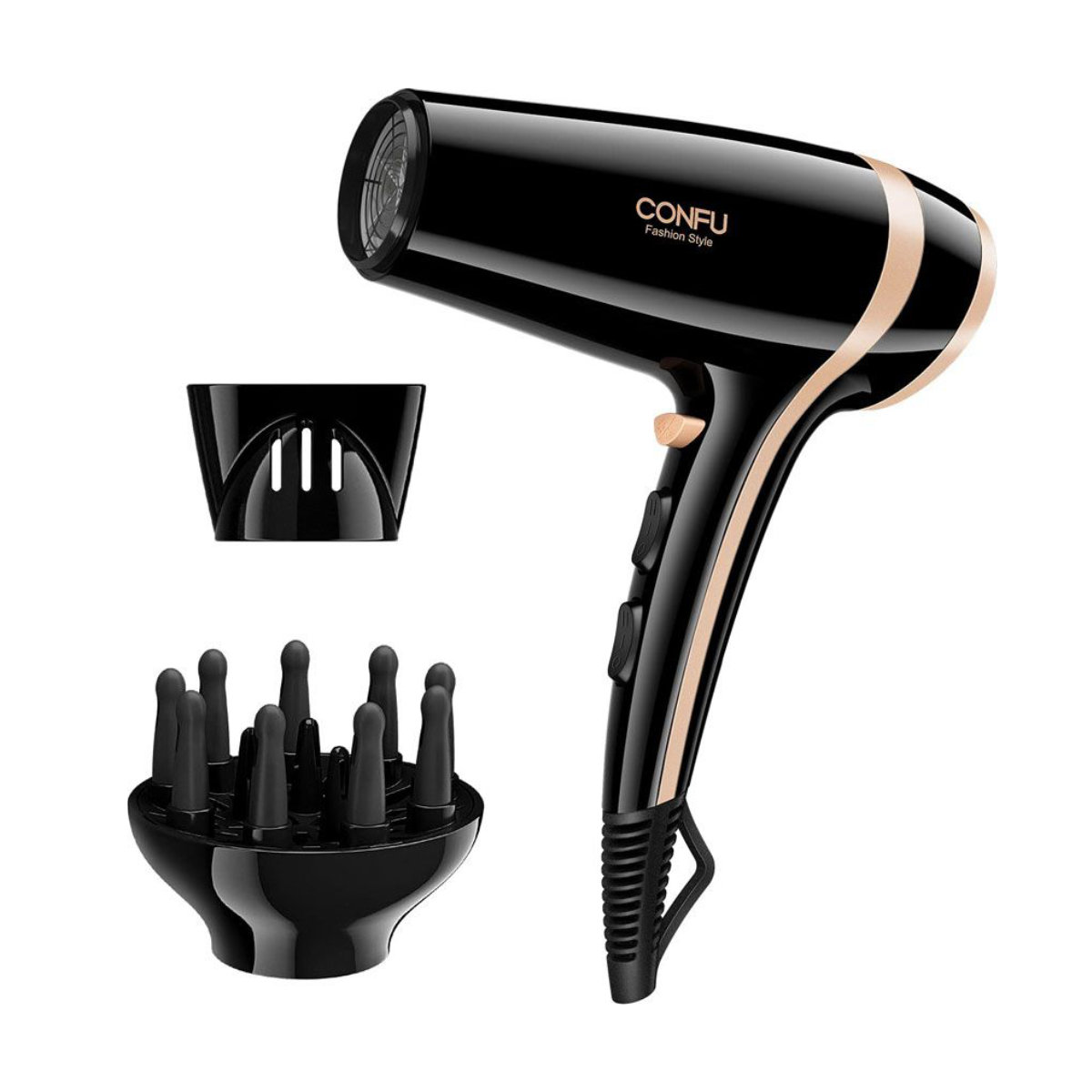 CONFU Professional Hair Dryer With Diffuser