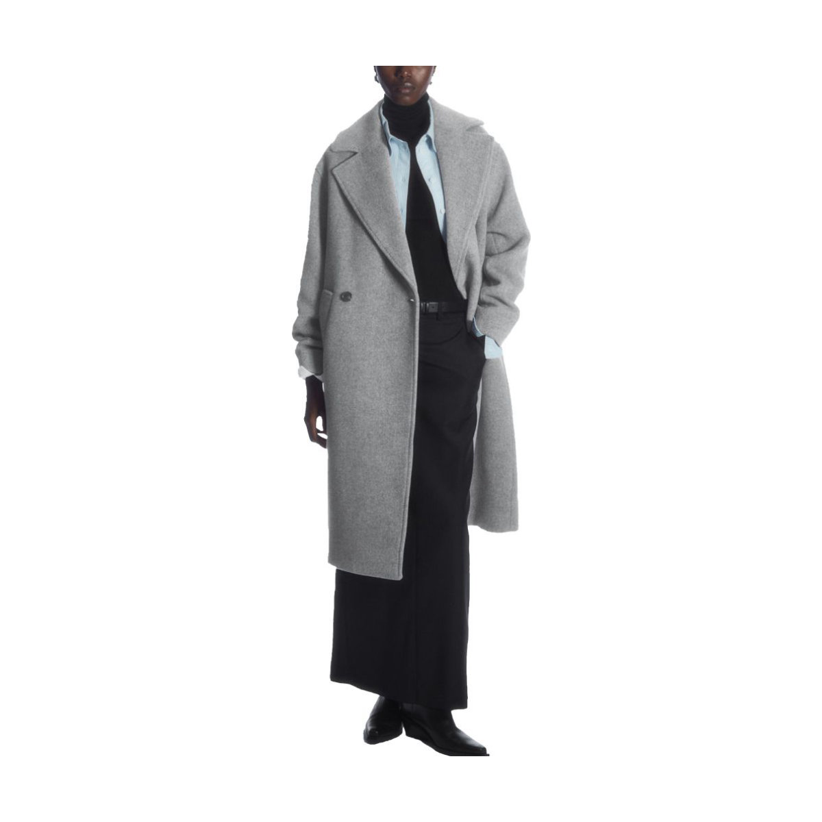 COS Oversized Double-Breasted Wool Coat