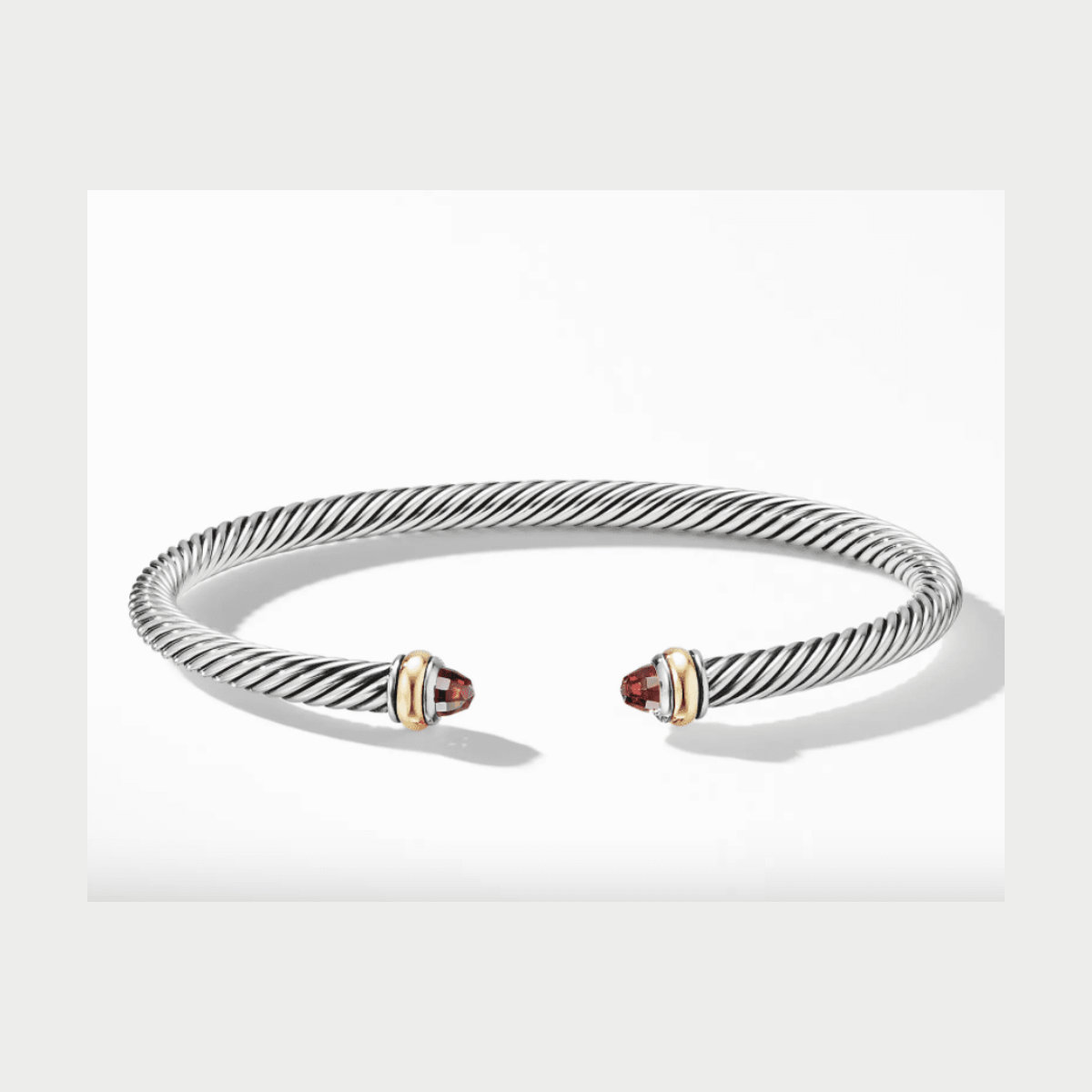 David Yurman Cable Classic Bracelet with 18K Gold & Semiprecious Stones
