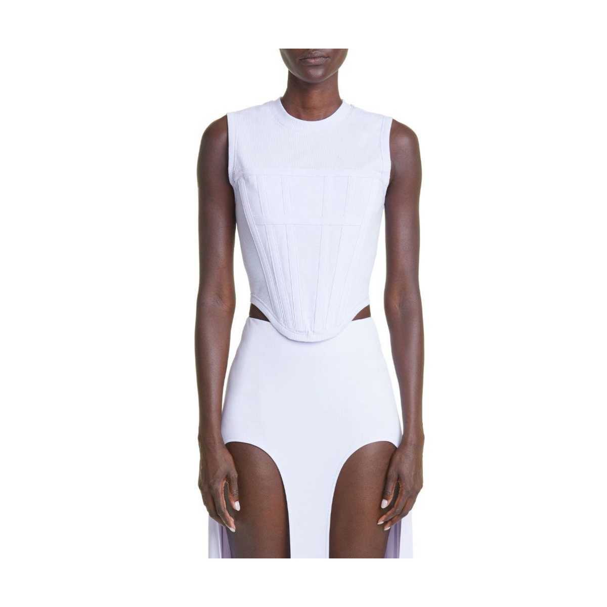 Dion Lee Gender Inclusive Rib Jersey Corset Tank