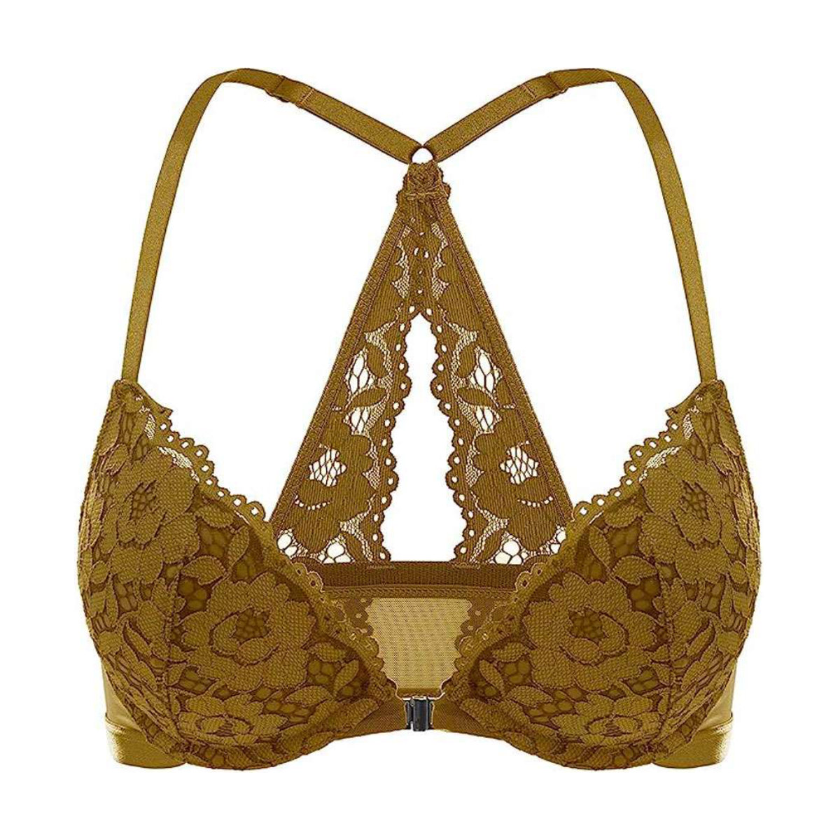 Dobreva Racerback Front Closure Push Up Bra