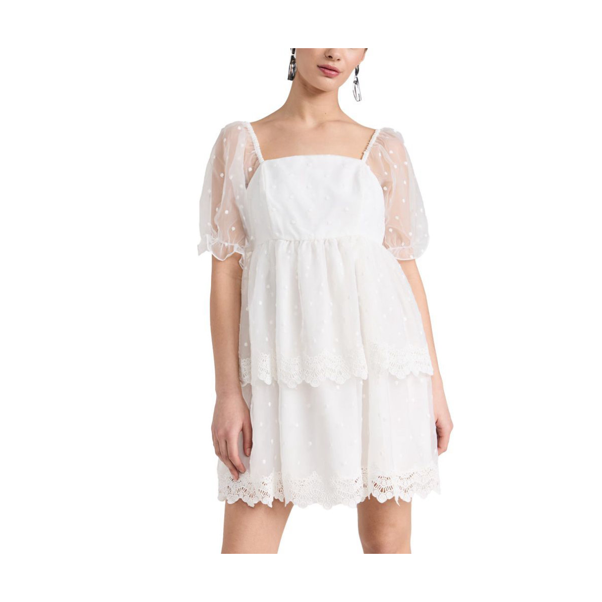 Endless Rose Dotted Organza Mini Dress
