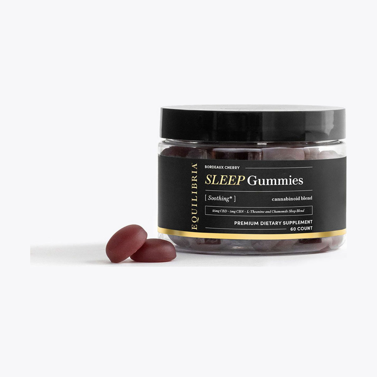 Equilibria Bordeaux Cherry Sleep CBD Gummies