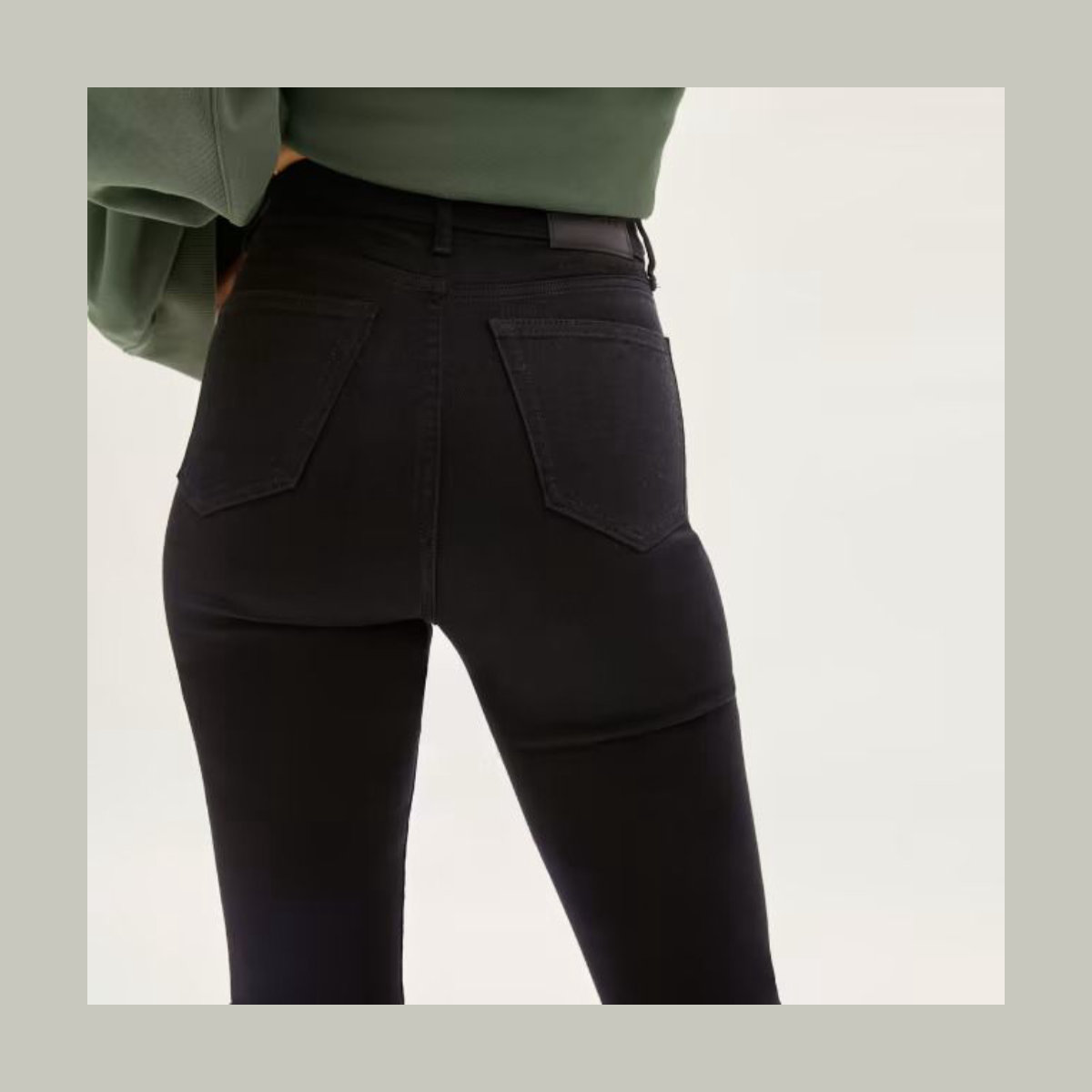 Everlane The Way-High Clean Front Skinny Jean in Black