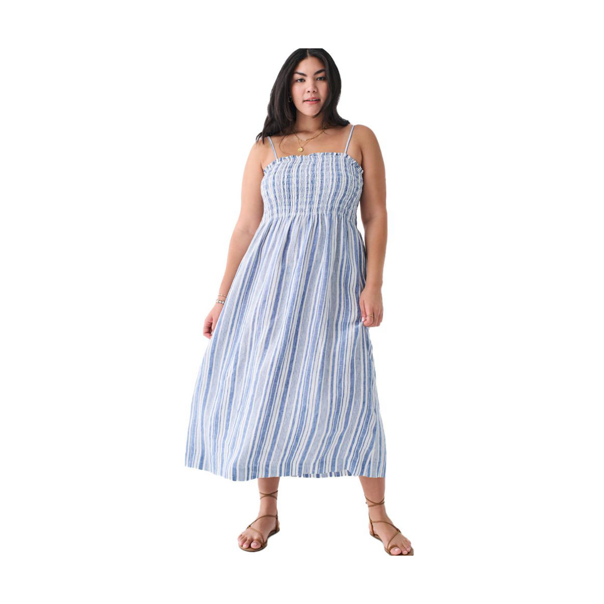 Faherty Lakeview Linen Dress