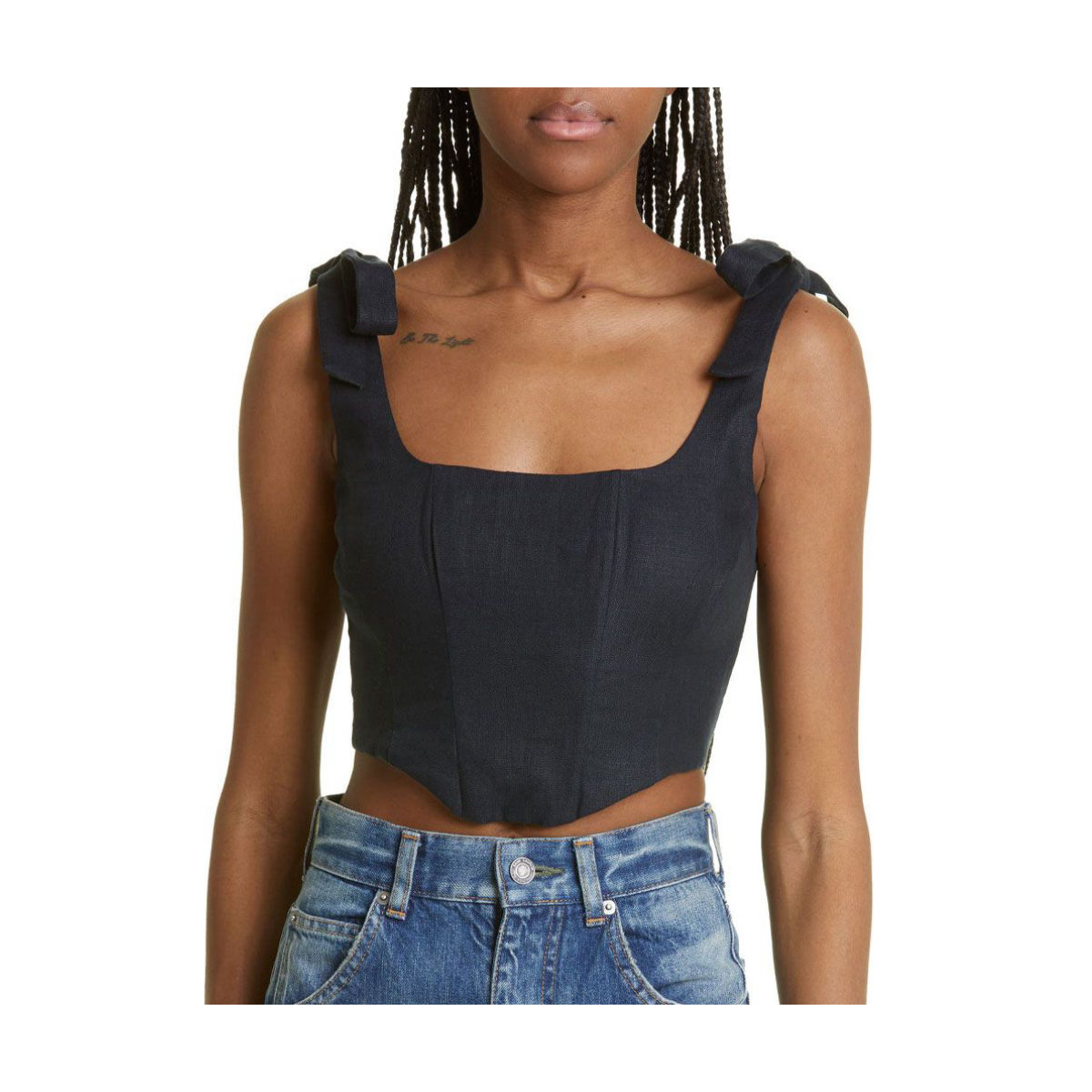 Farm Rio Tie-Strap Corset Top