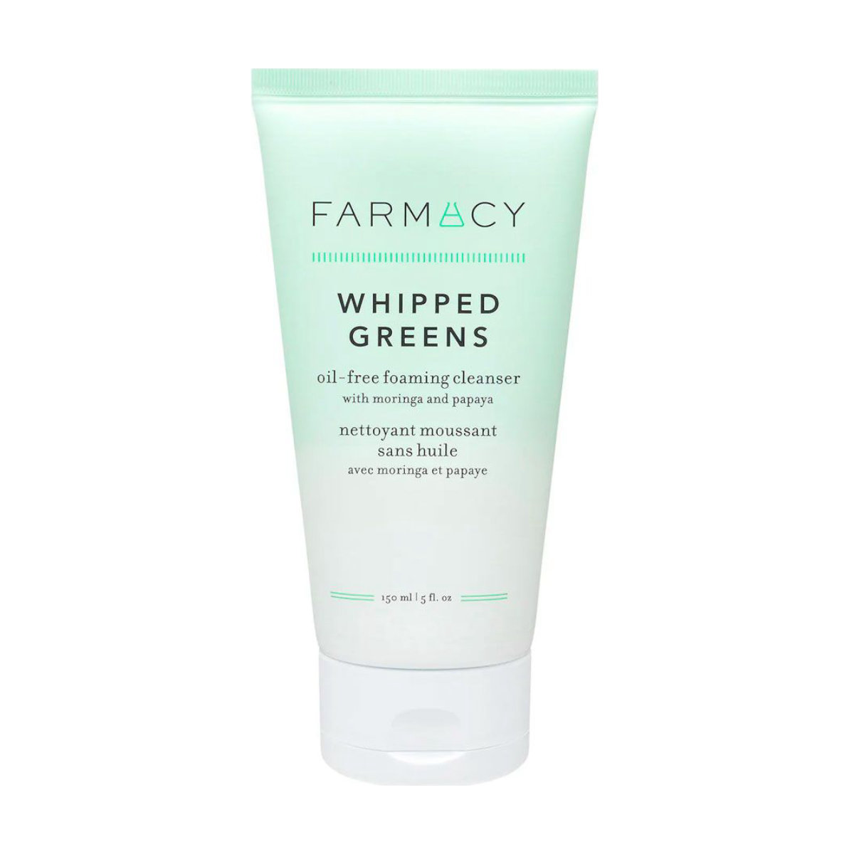 Farmacy Whipped Greens Oil-Free Foaming Cleanser with Moringa and Papaya