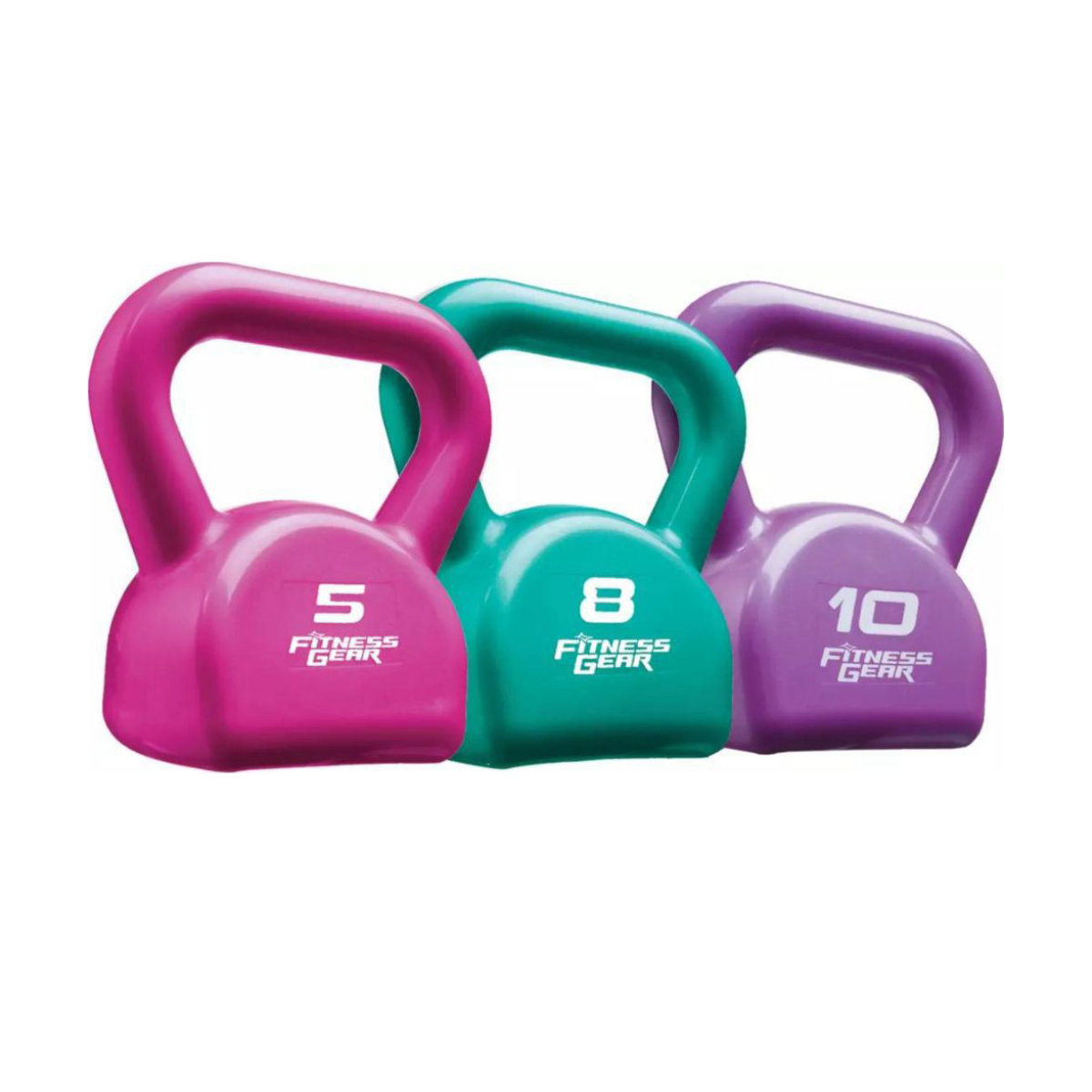Fitness Gear 23 lbs. PVC Kettlebell Set