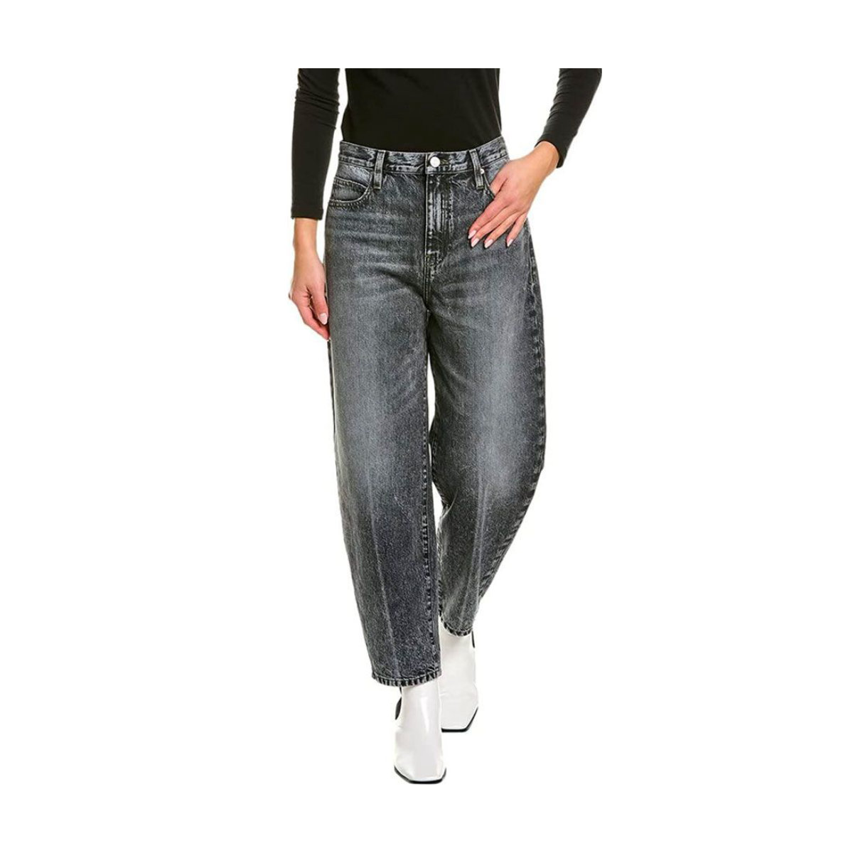 Frame Ultra High Rise Barrel Jeans