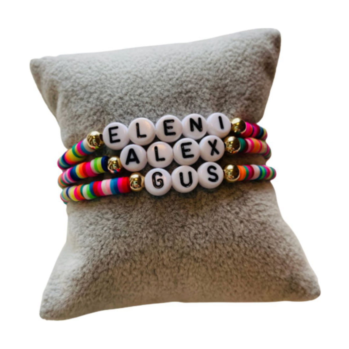 Franabella Beads Rainbow Name Bracelets