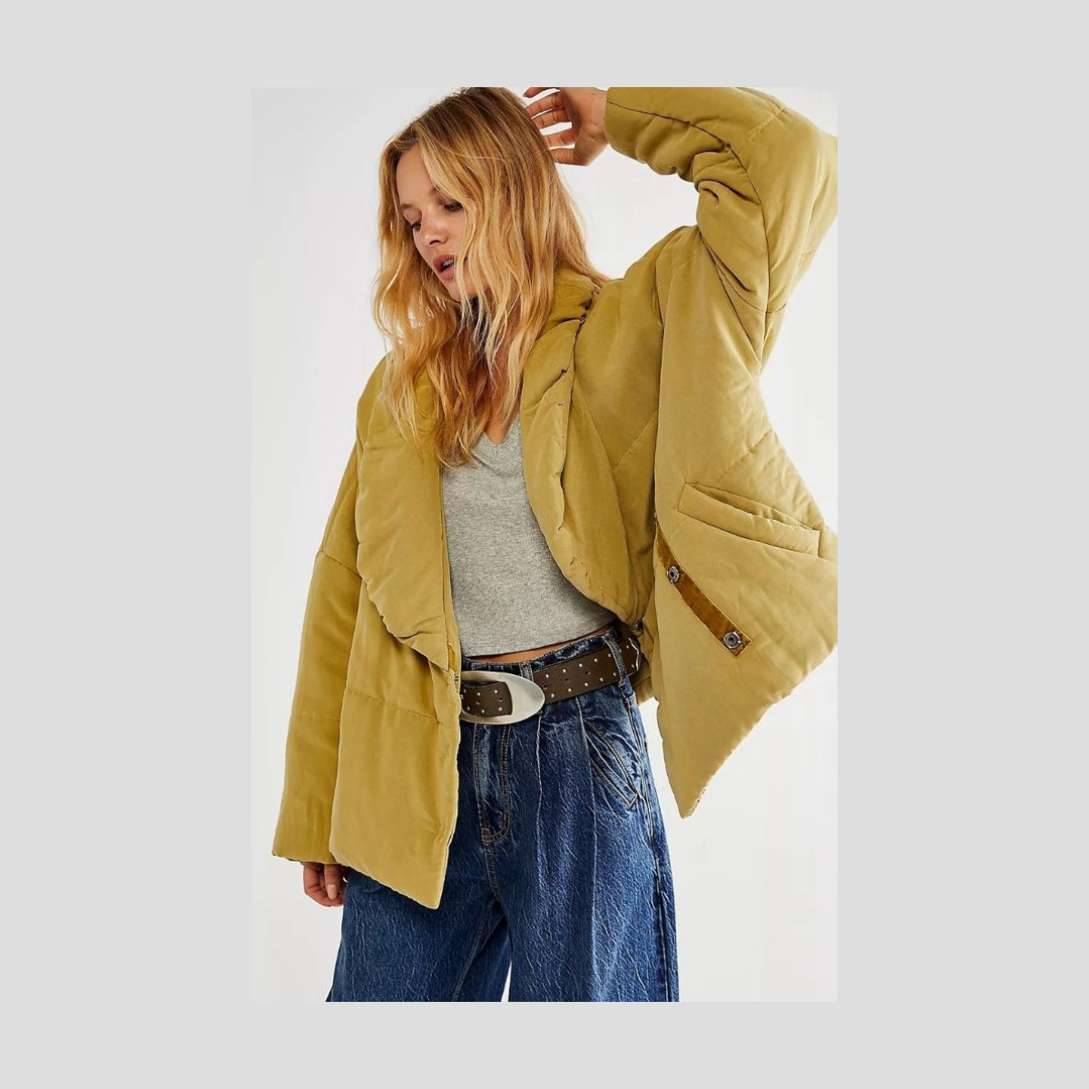 Free People Dolman Duvet Wrap Jacket
