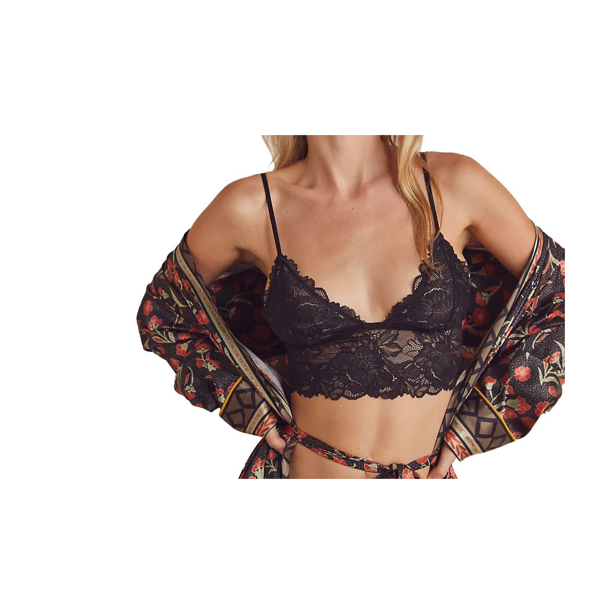 Free People Everyday Lace Longline Bralette